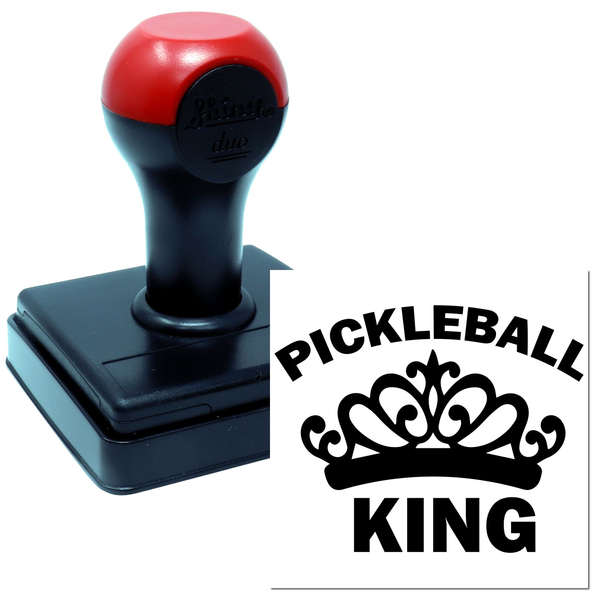 Duo Regal Pickleball Crowned Court Champion Hand Stamp