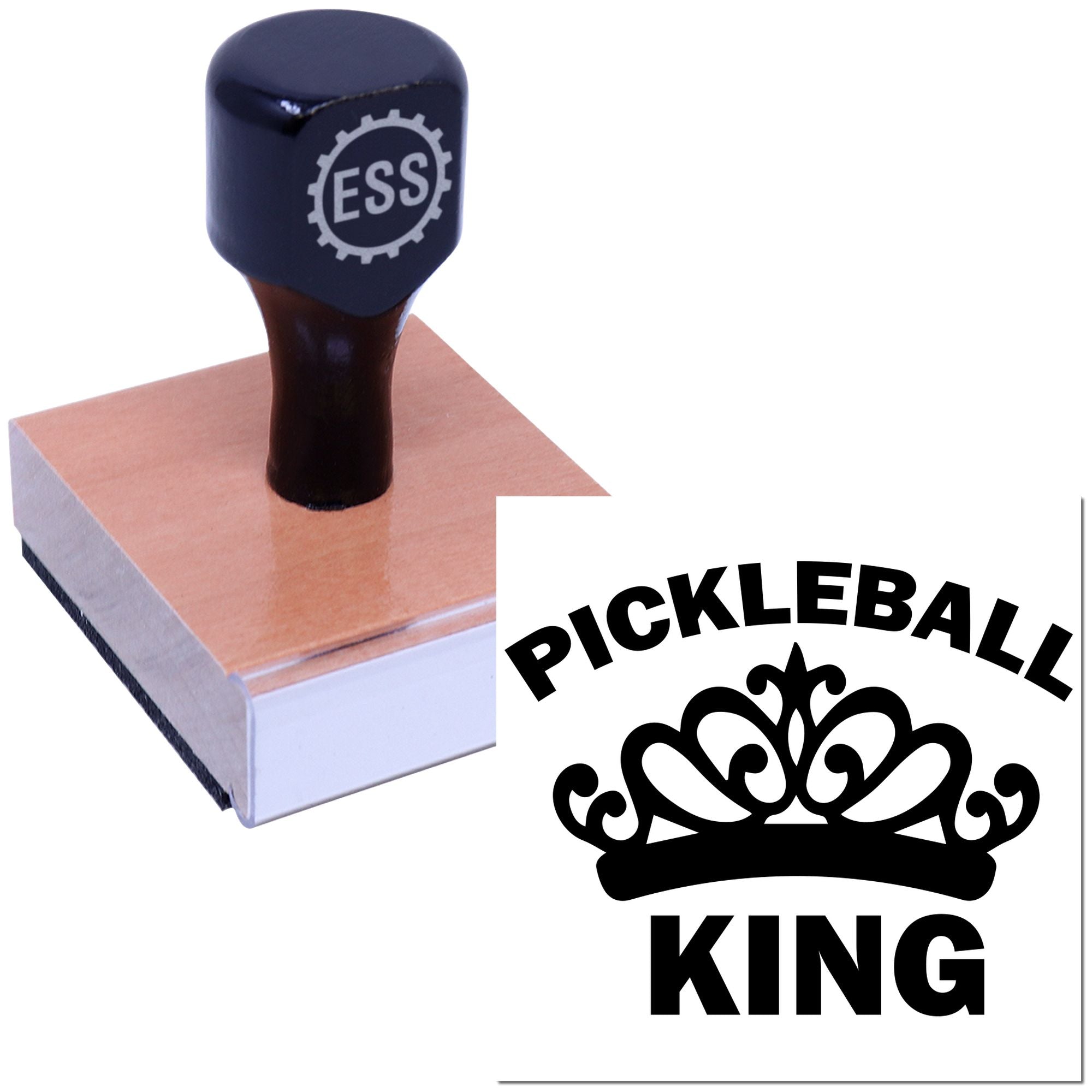 Regal Pickleball Champion Paper Craft Rubber Stamp