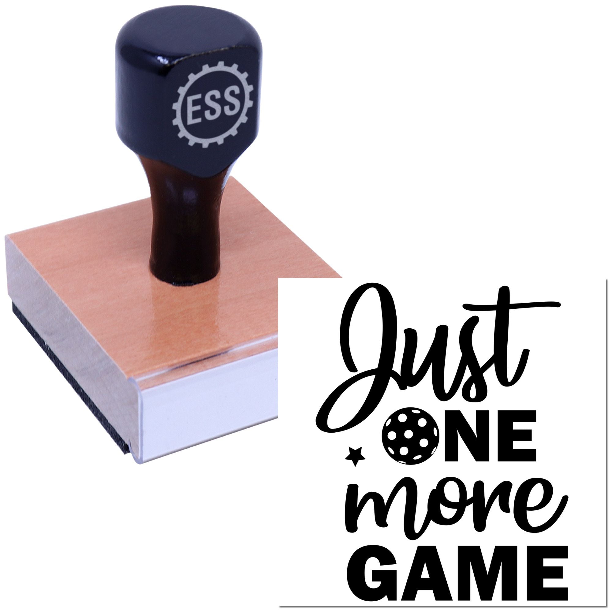 One More Round Papercraft Rubber Stamp