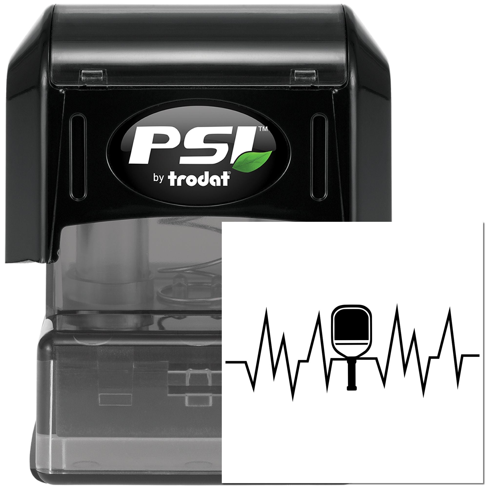 Pre-Inked Stethoscope Heartbeat Line Handcraft Stamp