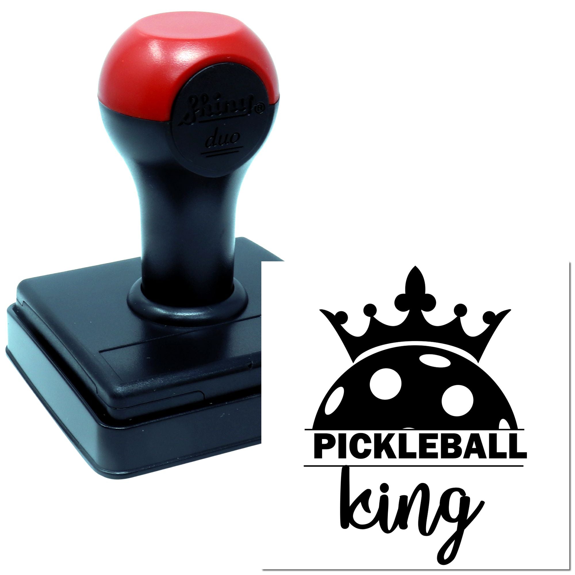 Duo Crowned Pickleball King Of Courts Hand Stamp