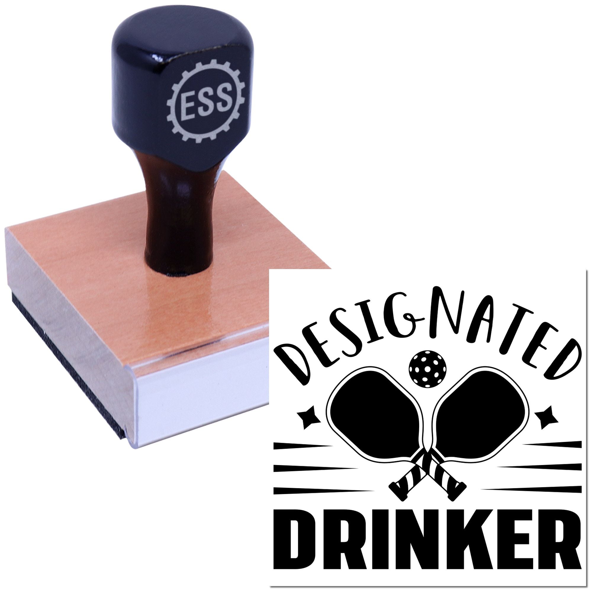 Paddles And Pints Craft Rubber Stamp