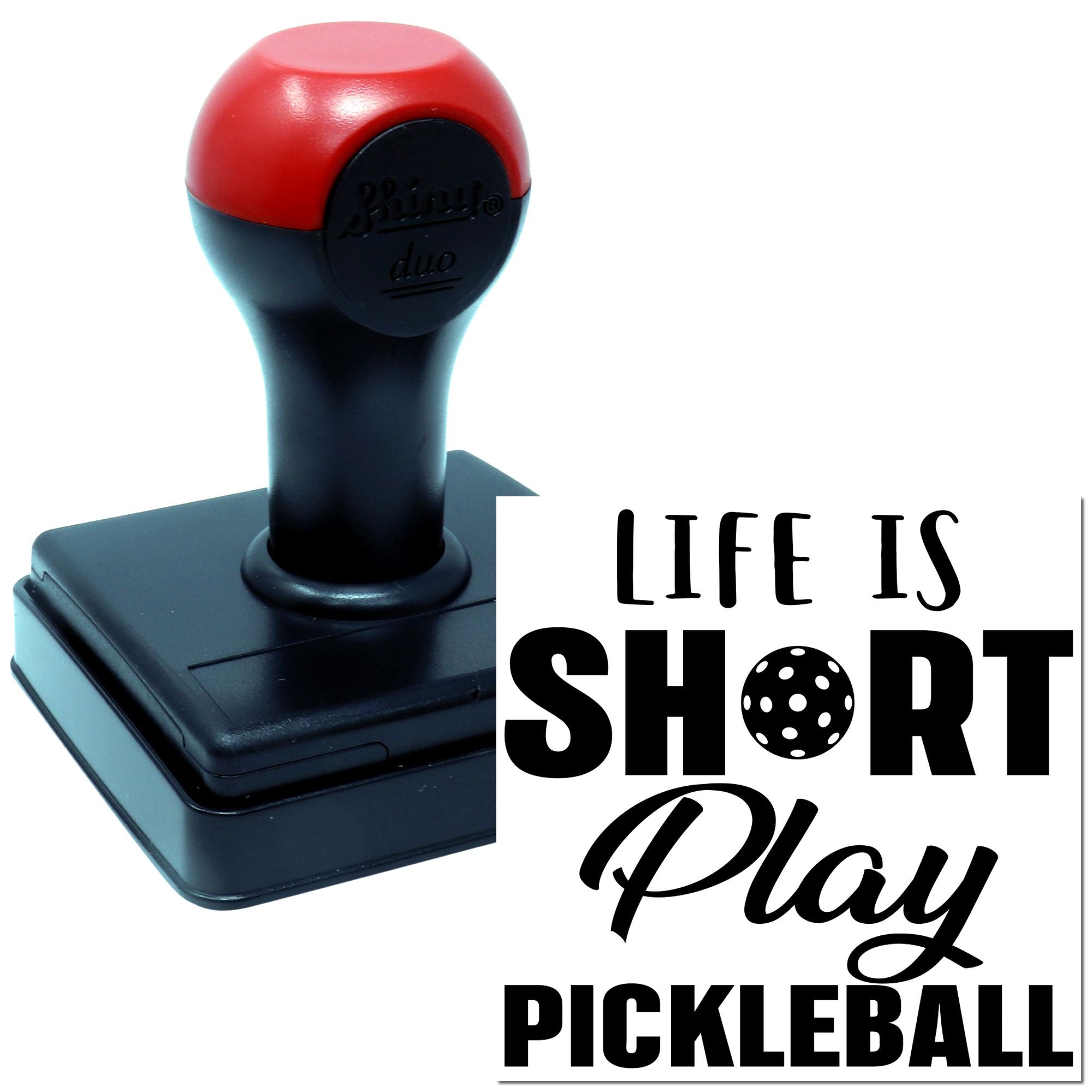 Duo Life's Short Play Pickleball Now Hand Stamp