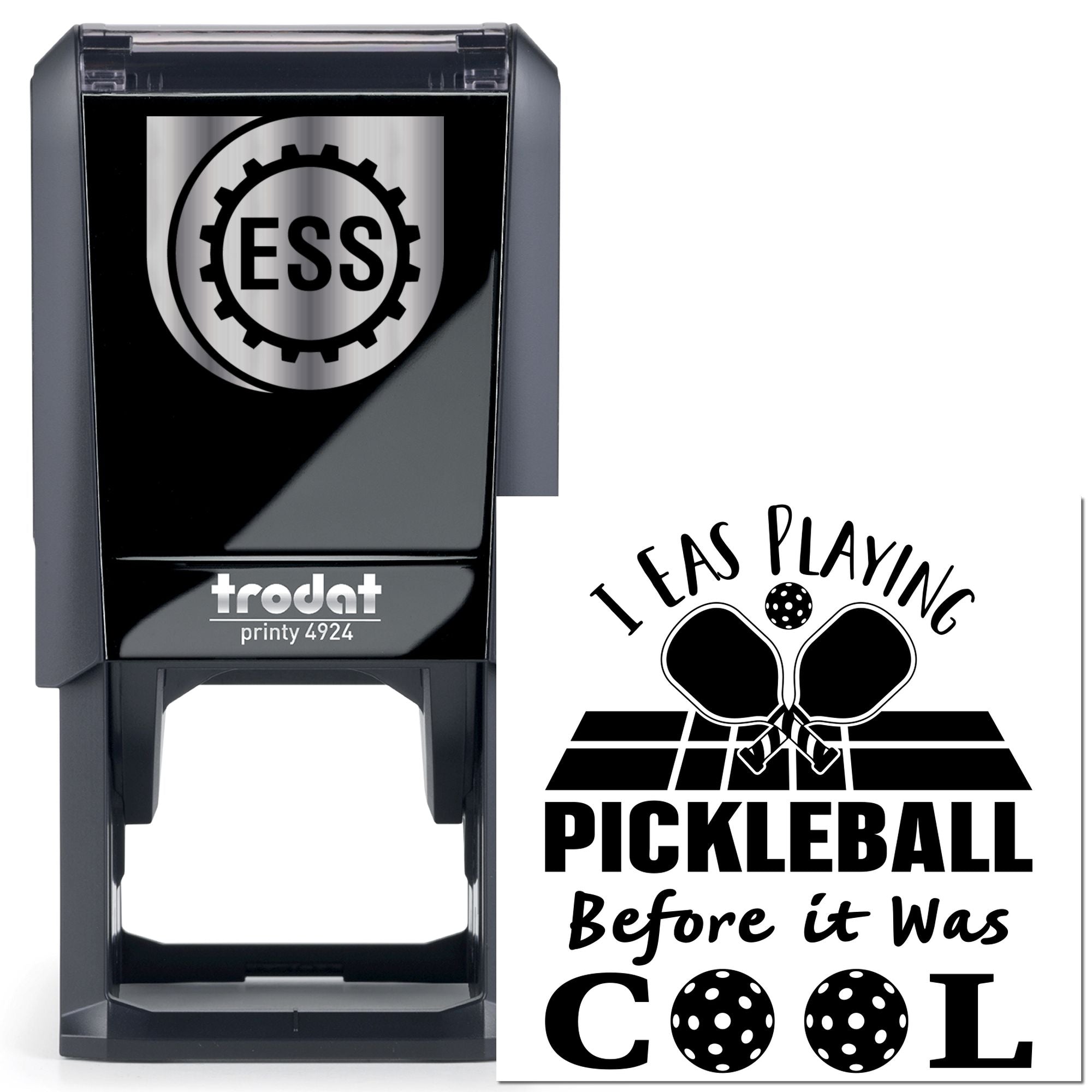 Self-Inking Cool Pickleball Scrapbook Stamp