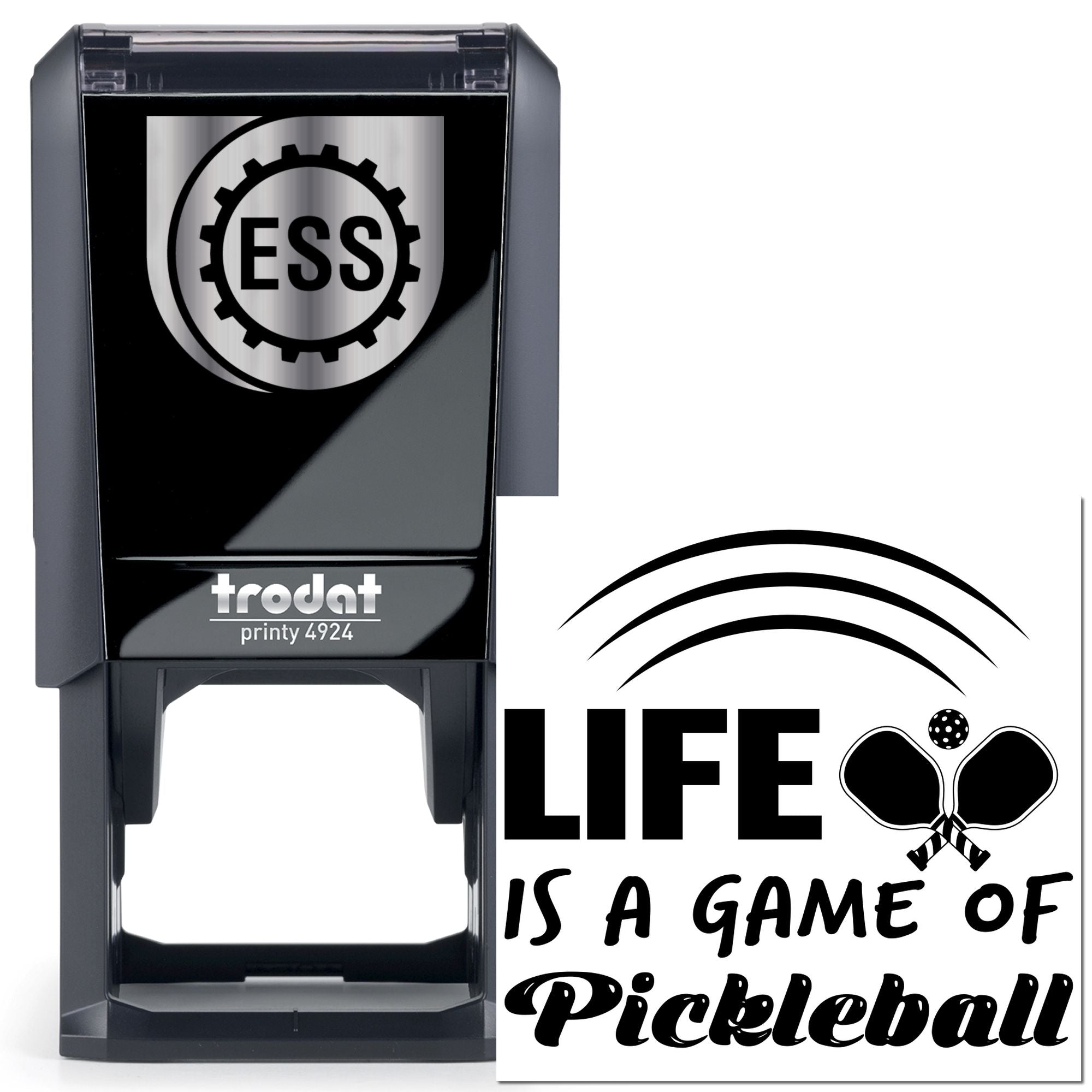 Self-Inking Pickleball Life Crafting Stamp