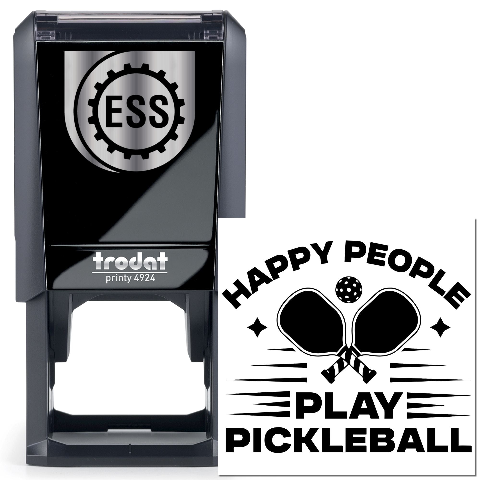 Self-Inking Happy Pickleball Paper Craft Stamp