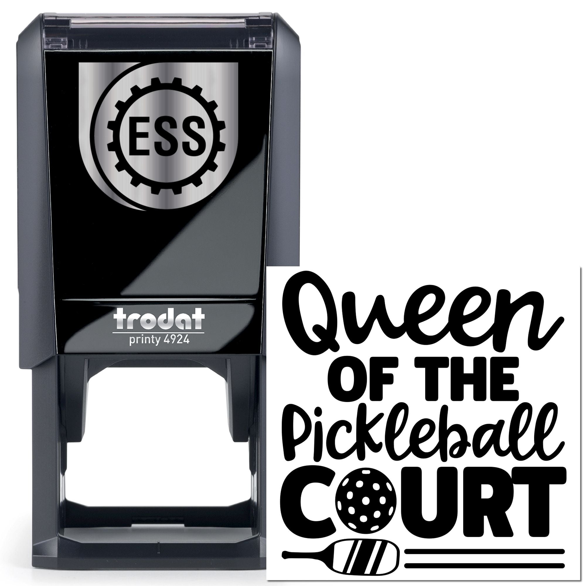 Self-Inking Pickleball Queen Journaling Stamp