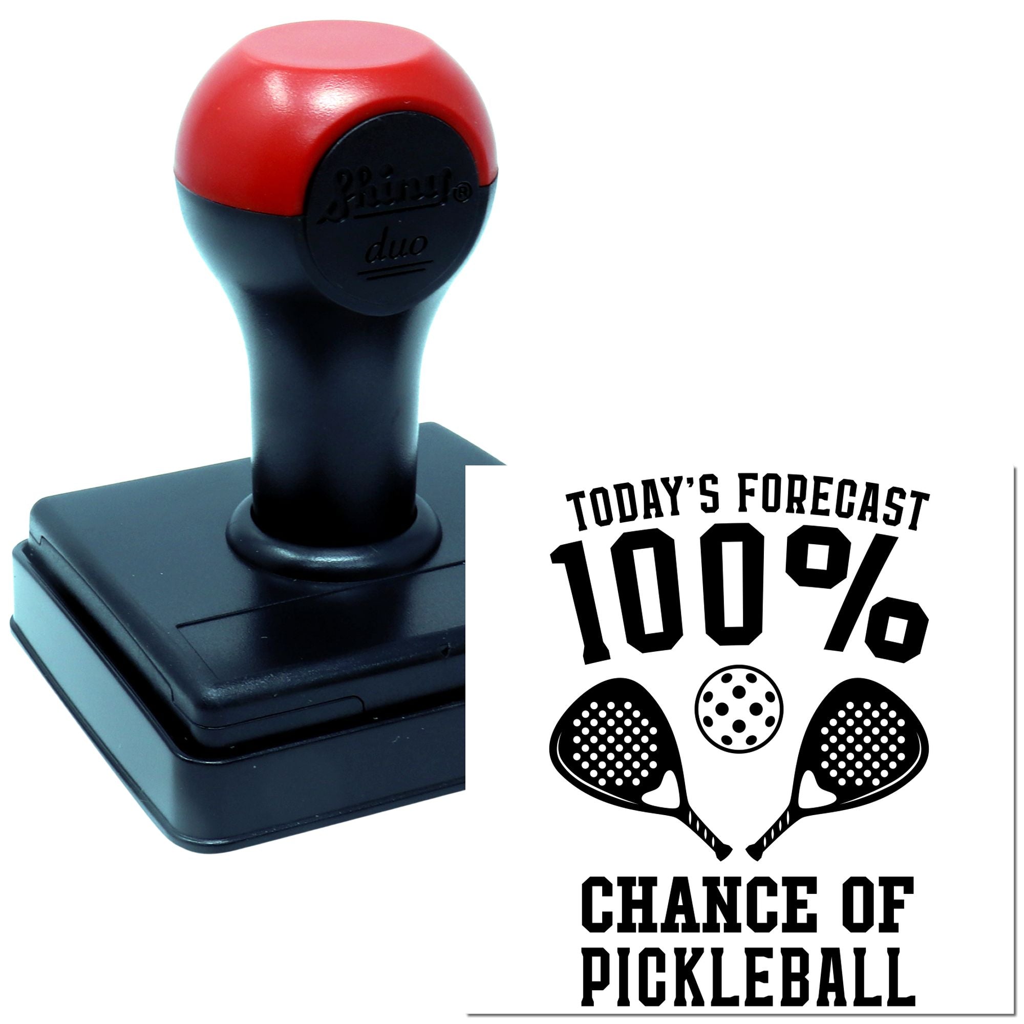 Duo One Hundred Percent Pickleball Today Hand Stamp