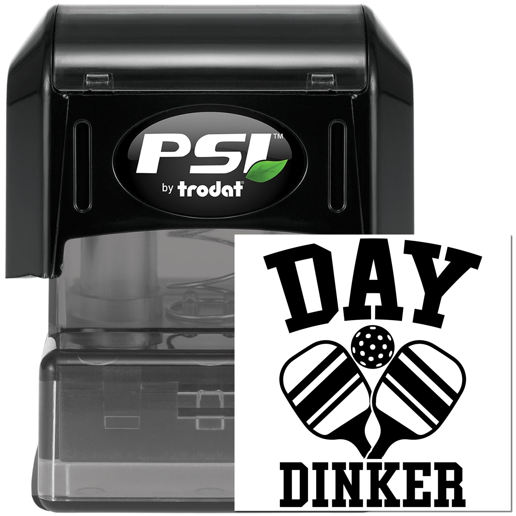 Pre-Inked Day Dinker Golf Paper Goods Stamp