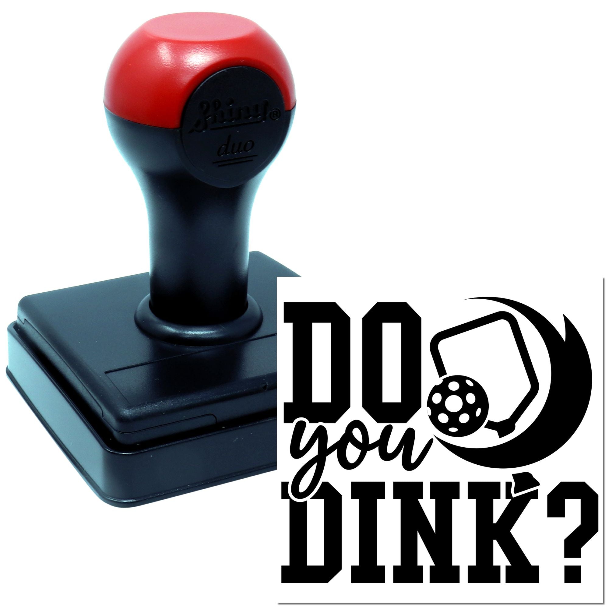Duo Do You Dink Pickleball Moon Hand Stamp