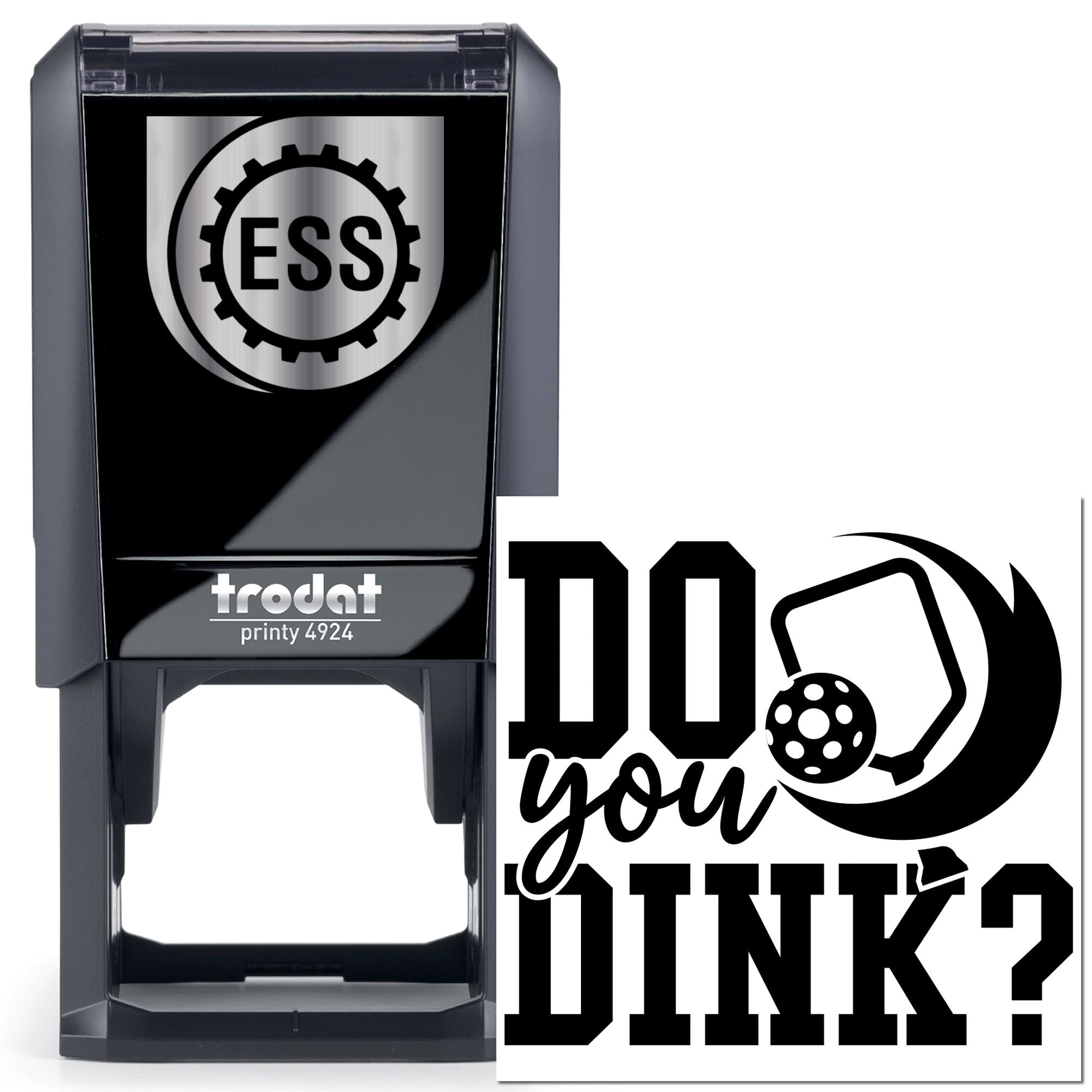 Self-Inking Dunk Question Mini Card Stamp
