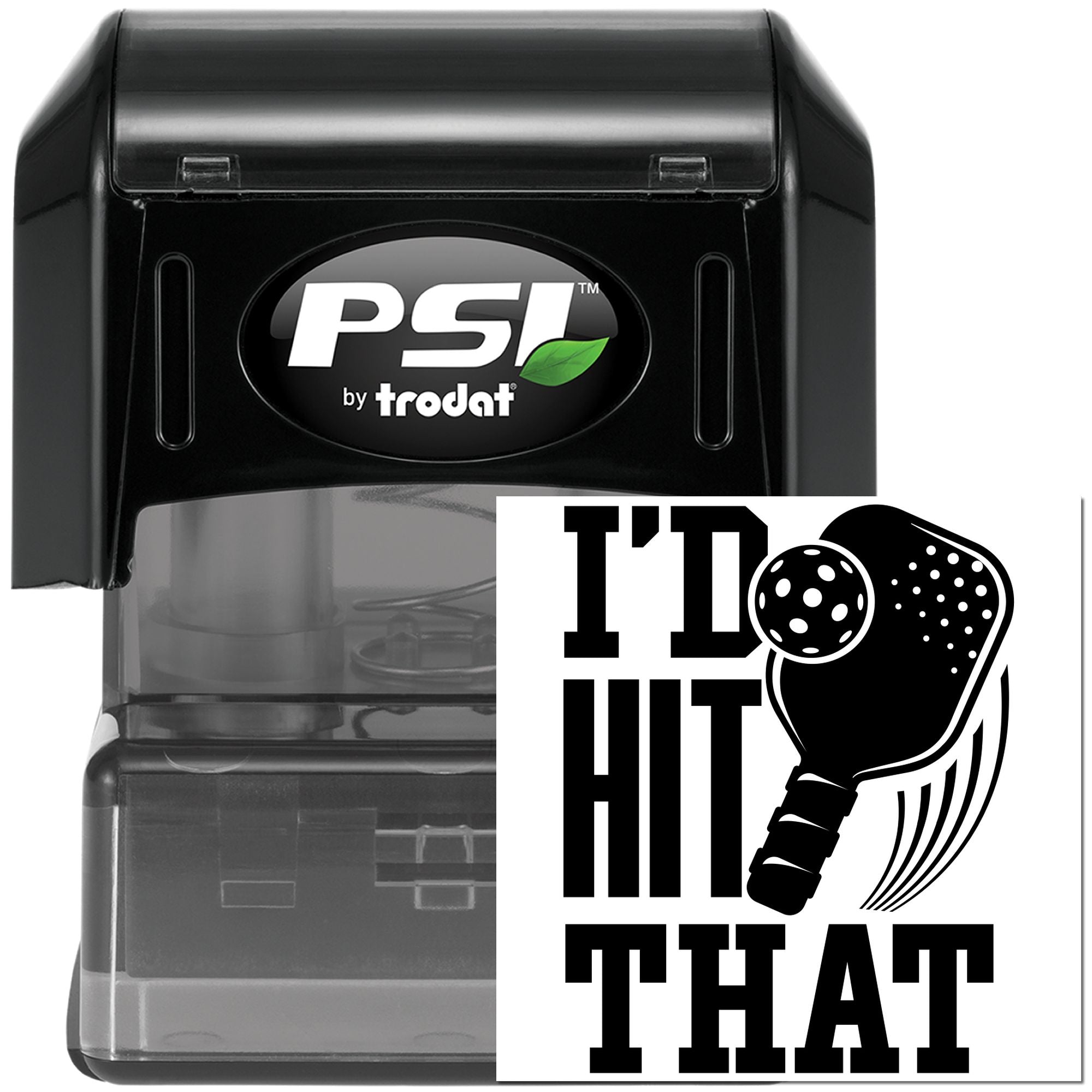 Pre-Inked I'd Hit That Mini Card Stamp