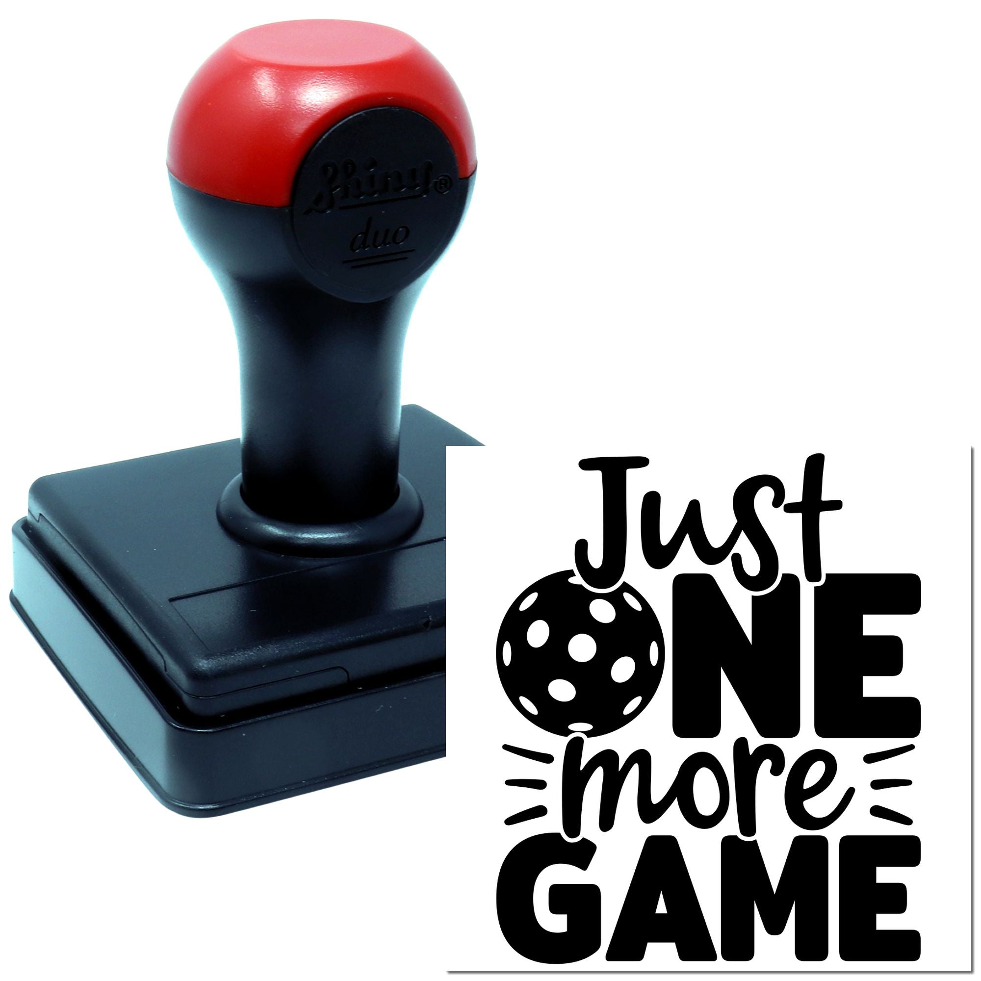 Duo Just One More Game Hand Stamp