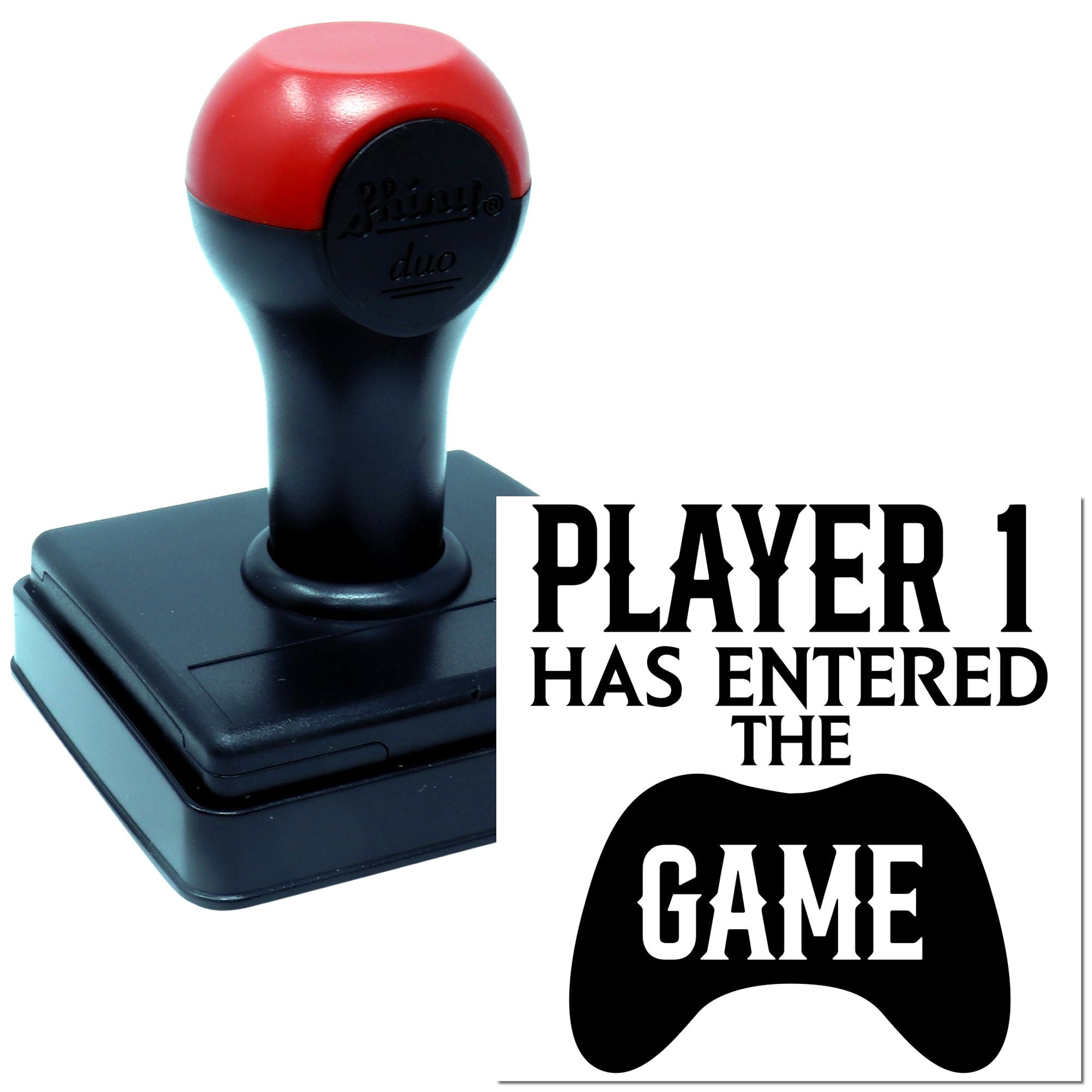 Duo Player One Has Entered Game Hand Stamp