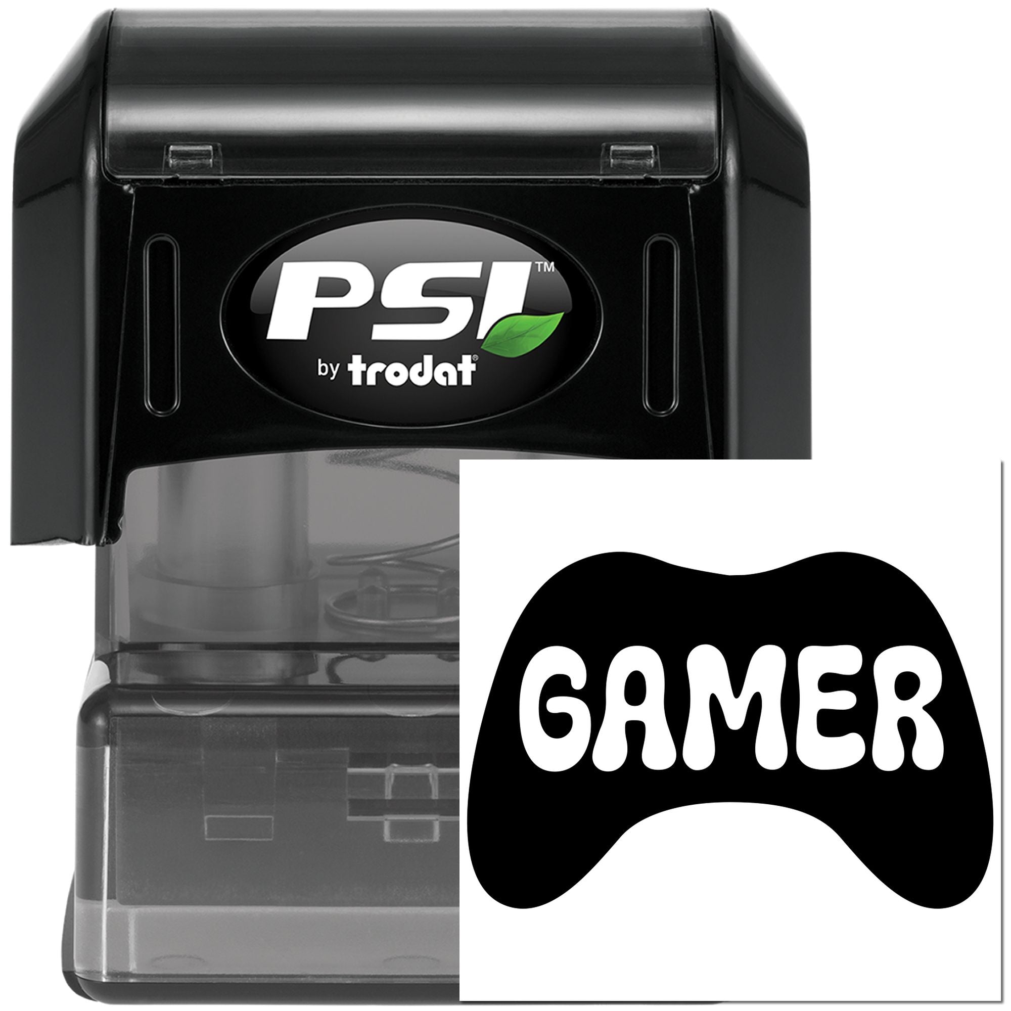 Pre-Inked Gamer Controller Silhouette Scrapbook Stamp