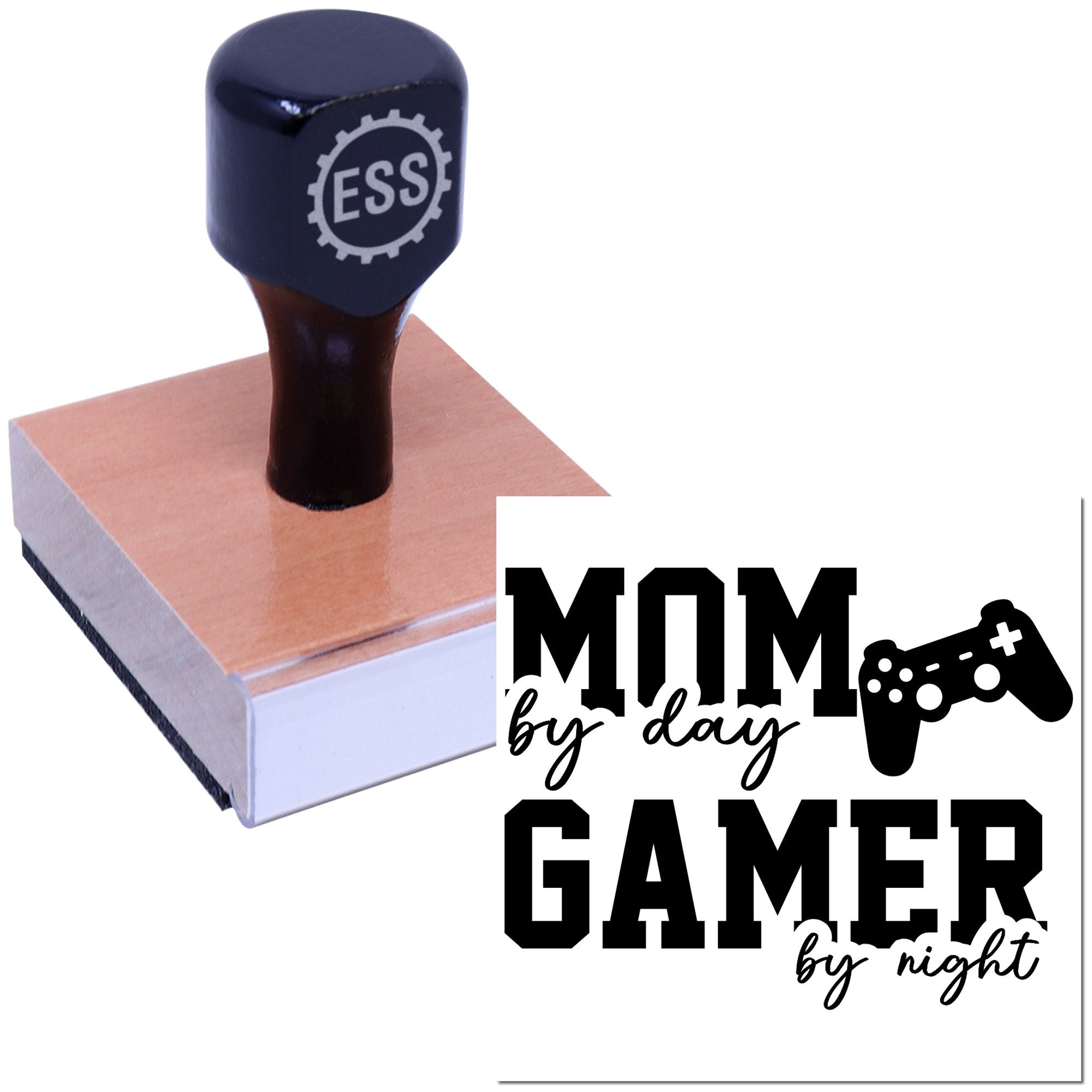 Mom Gamer Mode Paper Craft Rubber Stamp