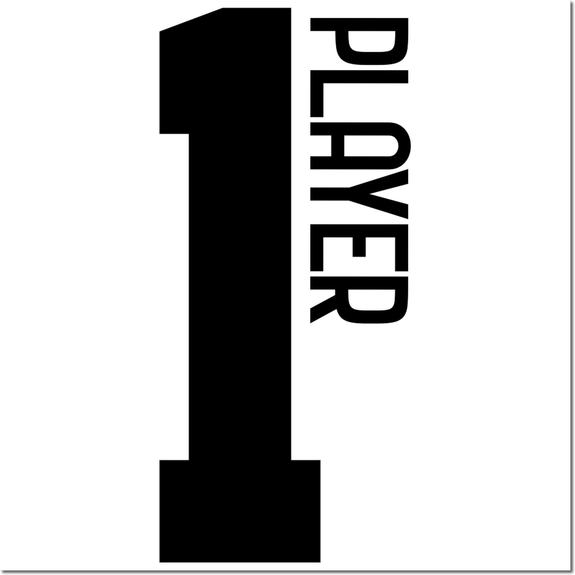 First Player Badge Handcraft Rubber Stamp