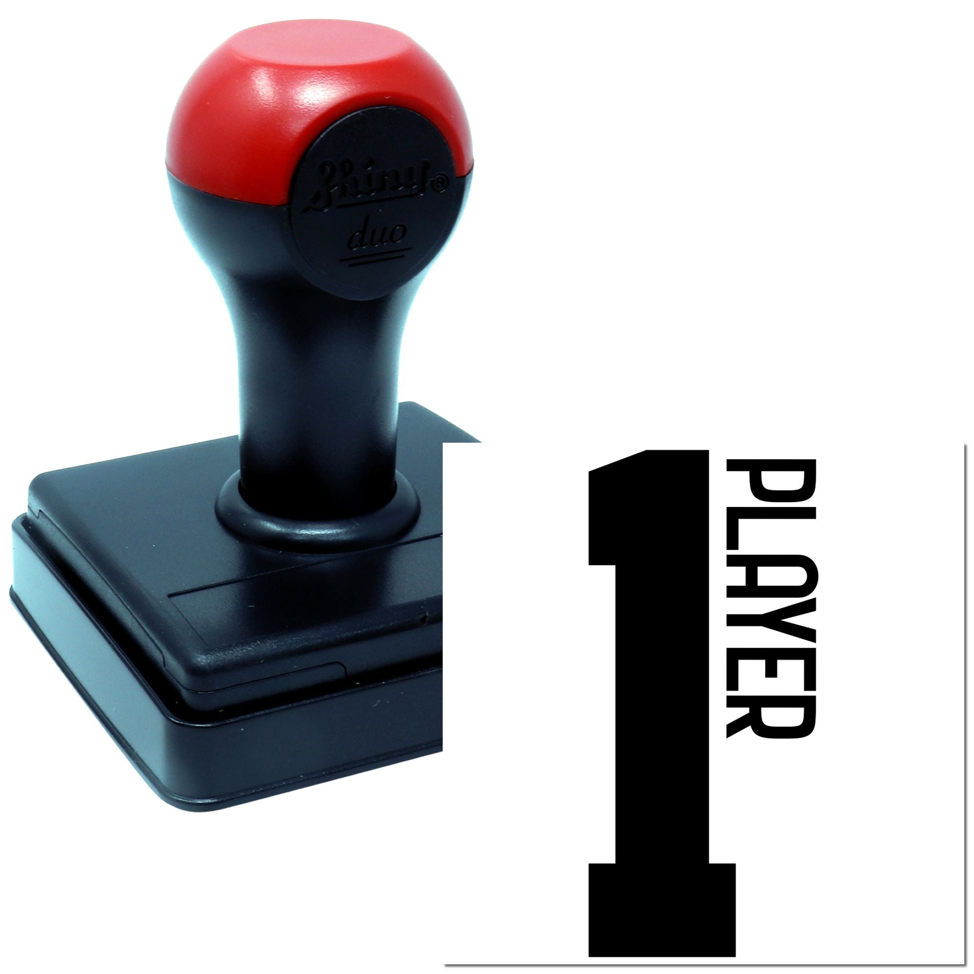 Duo Bold Vertical One Player Graphic Hand Stamp
