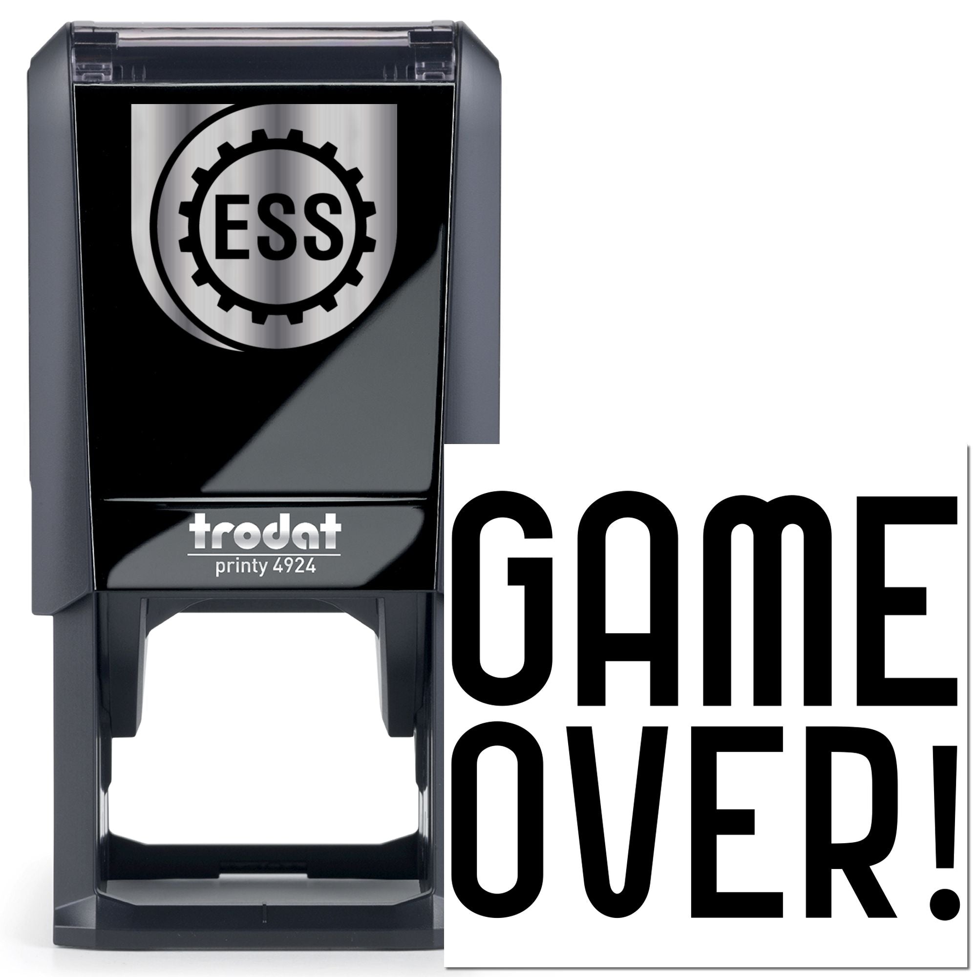 Self-Inking Game Over Cardmaking Stamp