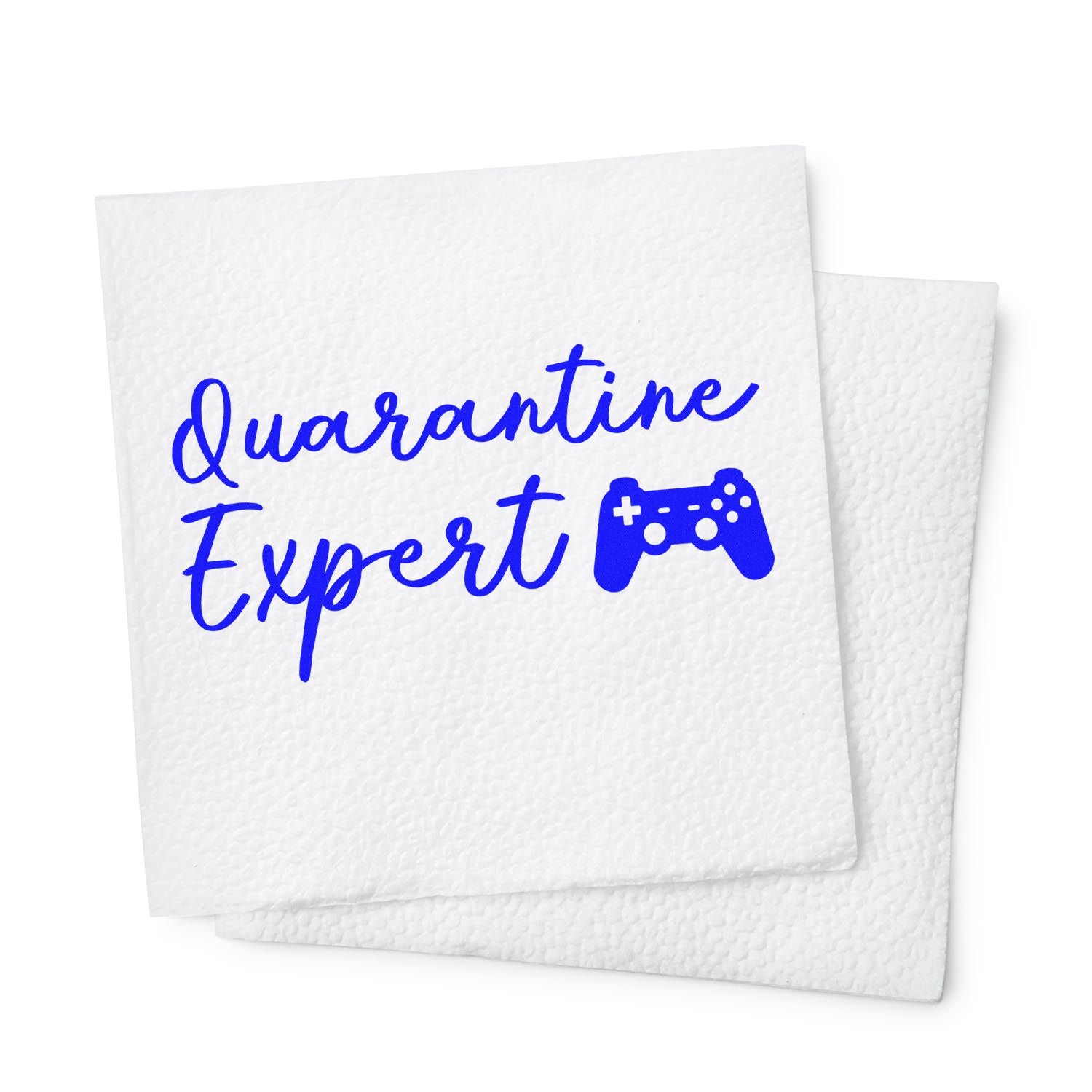 Quarantine Gaming Pro Note Card Rubber Stamp