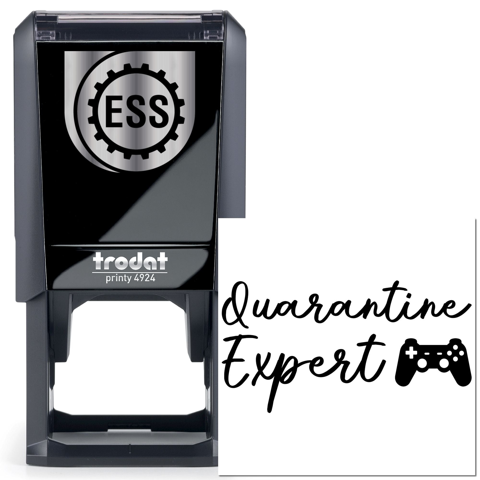 Self-Inking Quarantine Expert Greeting Card Stamp