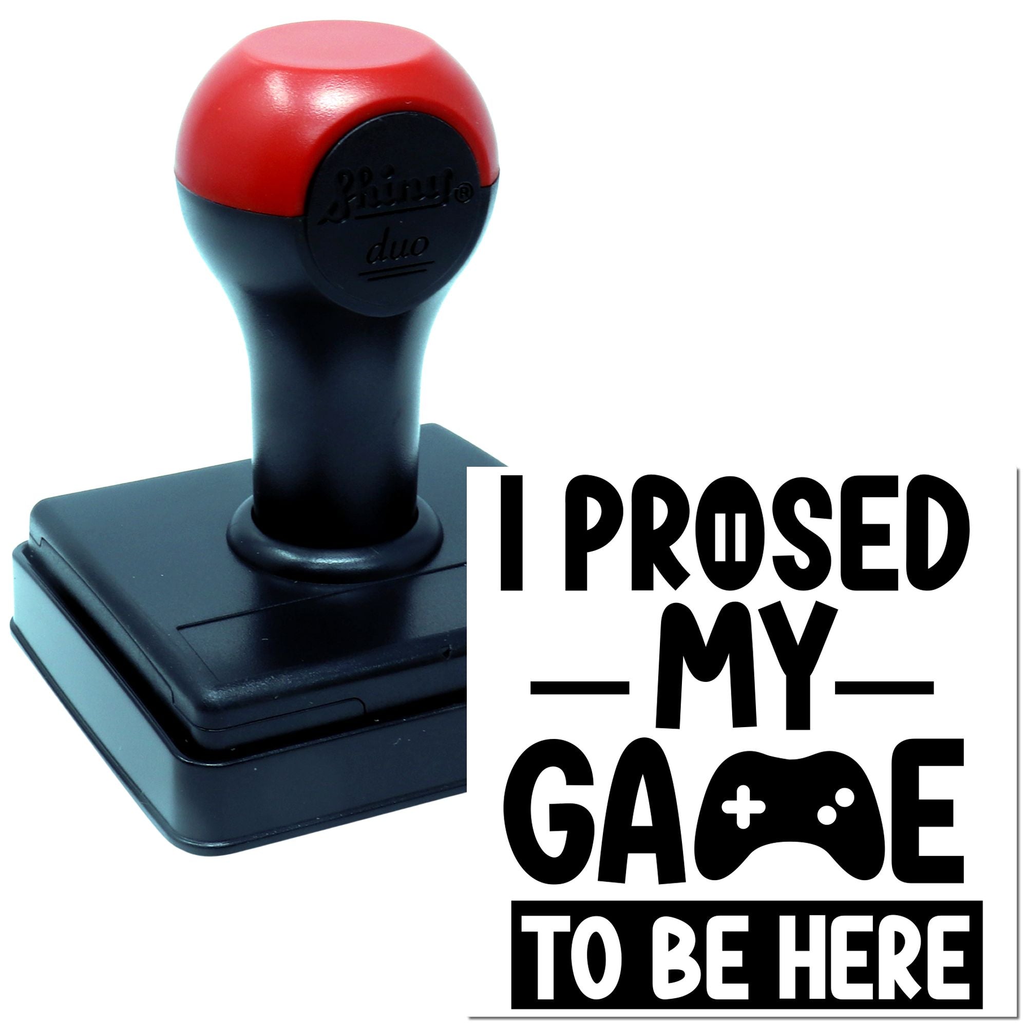 Duo I Paused My Game To Be Here Hand Stamp