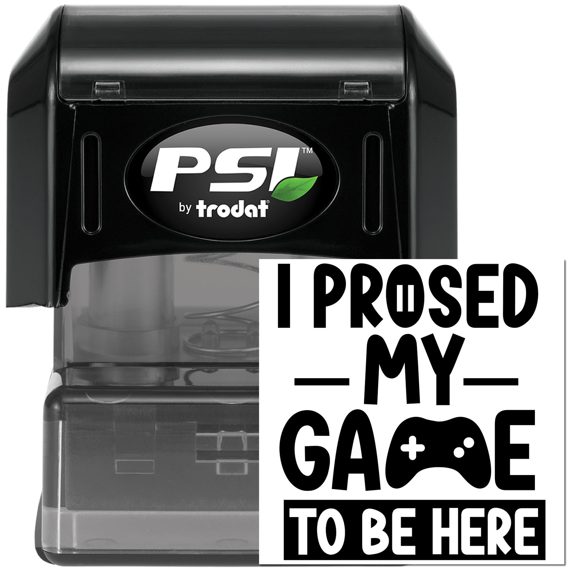 Pre-Inked Proved My Game Greeting Card Stamp