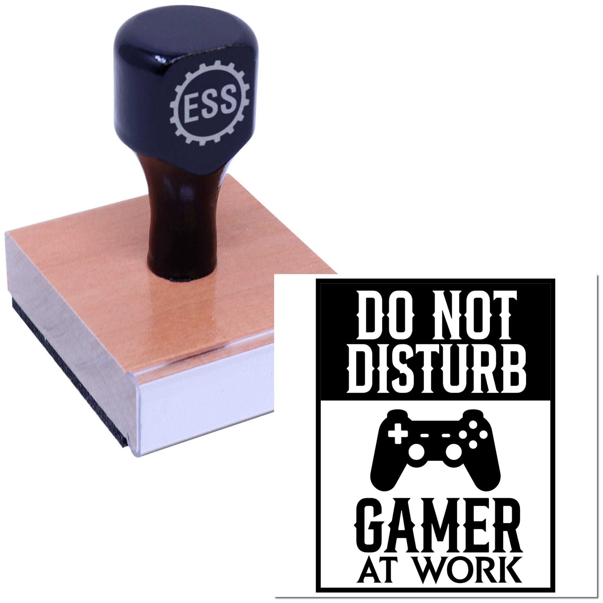 Game In Progress Tag Rubber Stamp