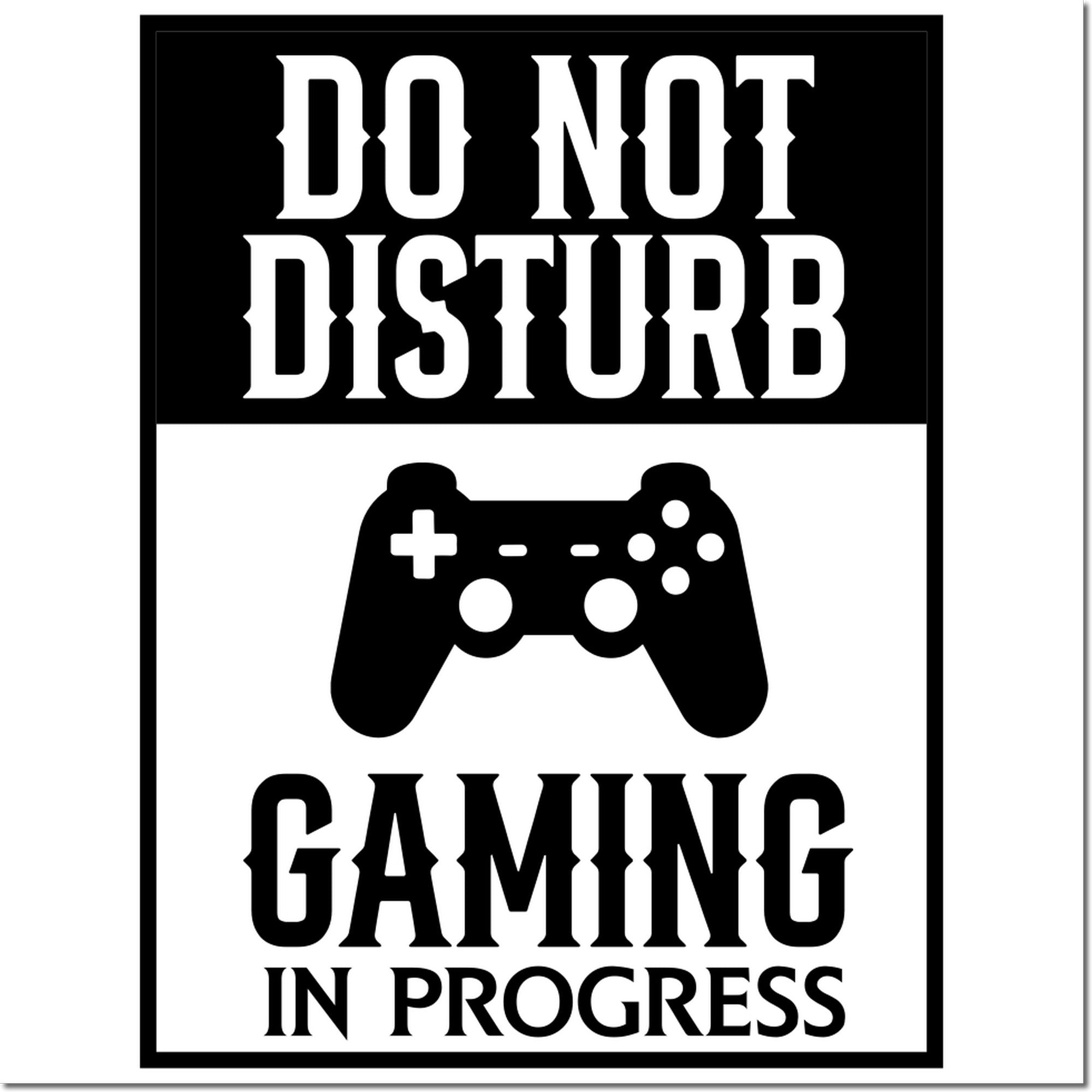 Pre-Inked Do Not Disturb Mini Card Stamp