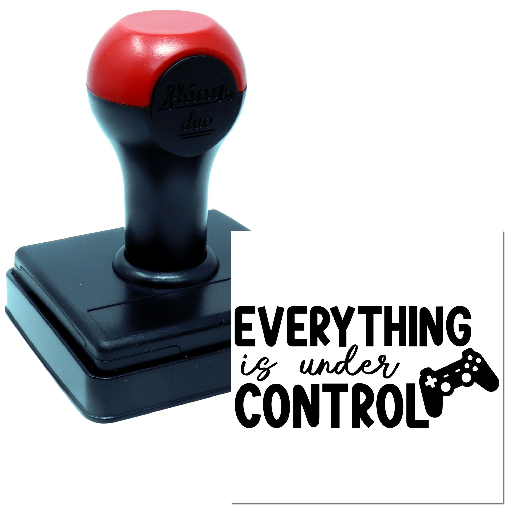 Duo Confident Gamer Everything Under Control Hand Stamp