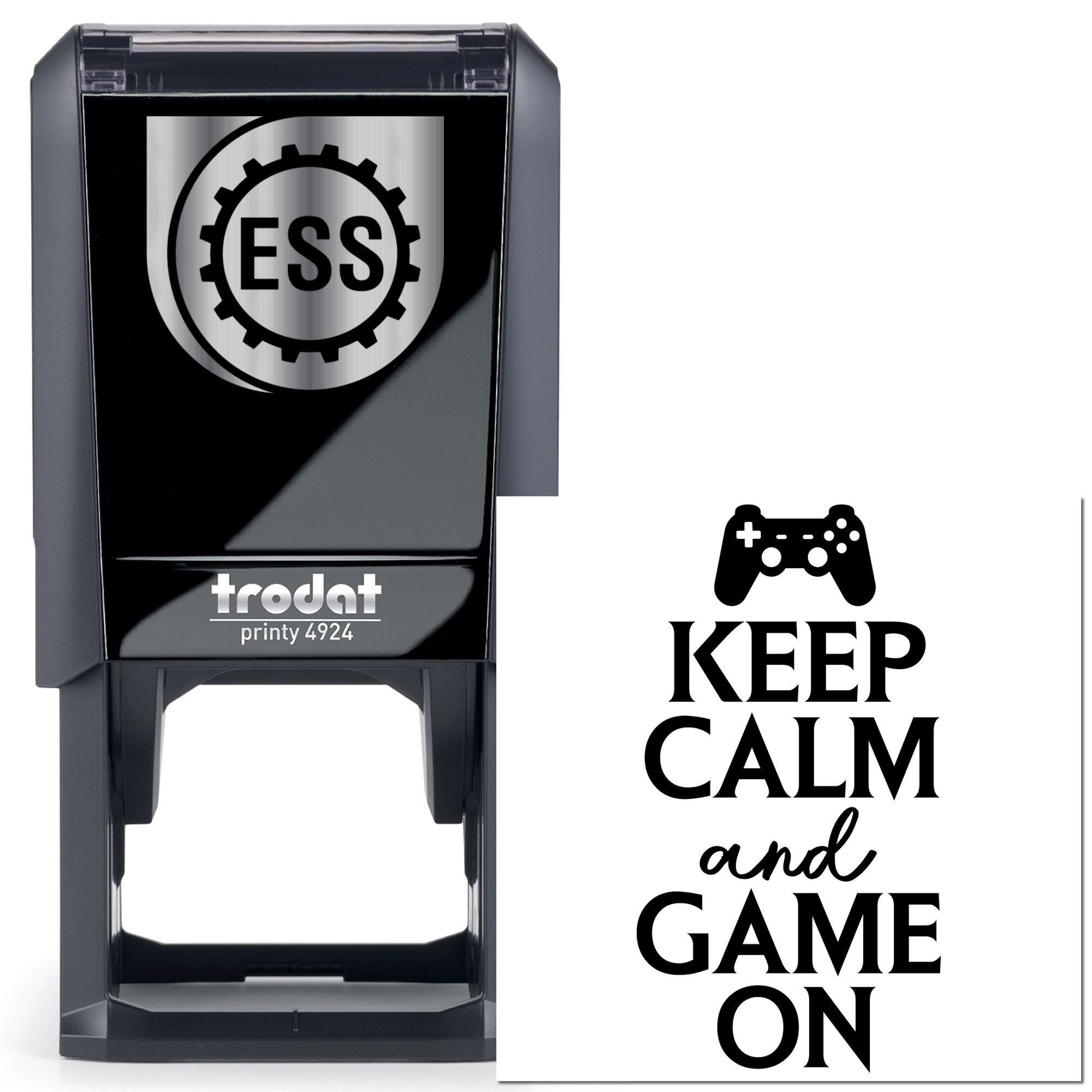 Self-Inking Calm Gaming Party Favor Stamp