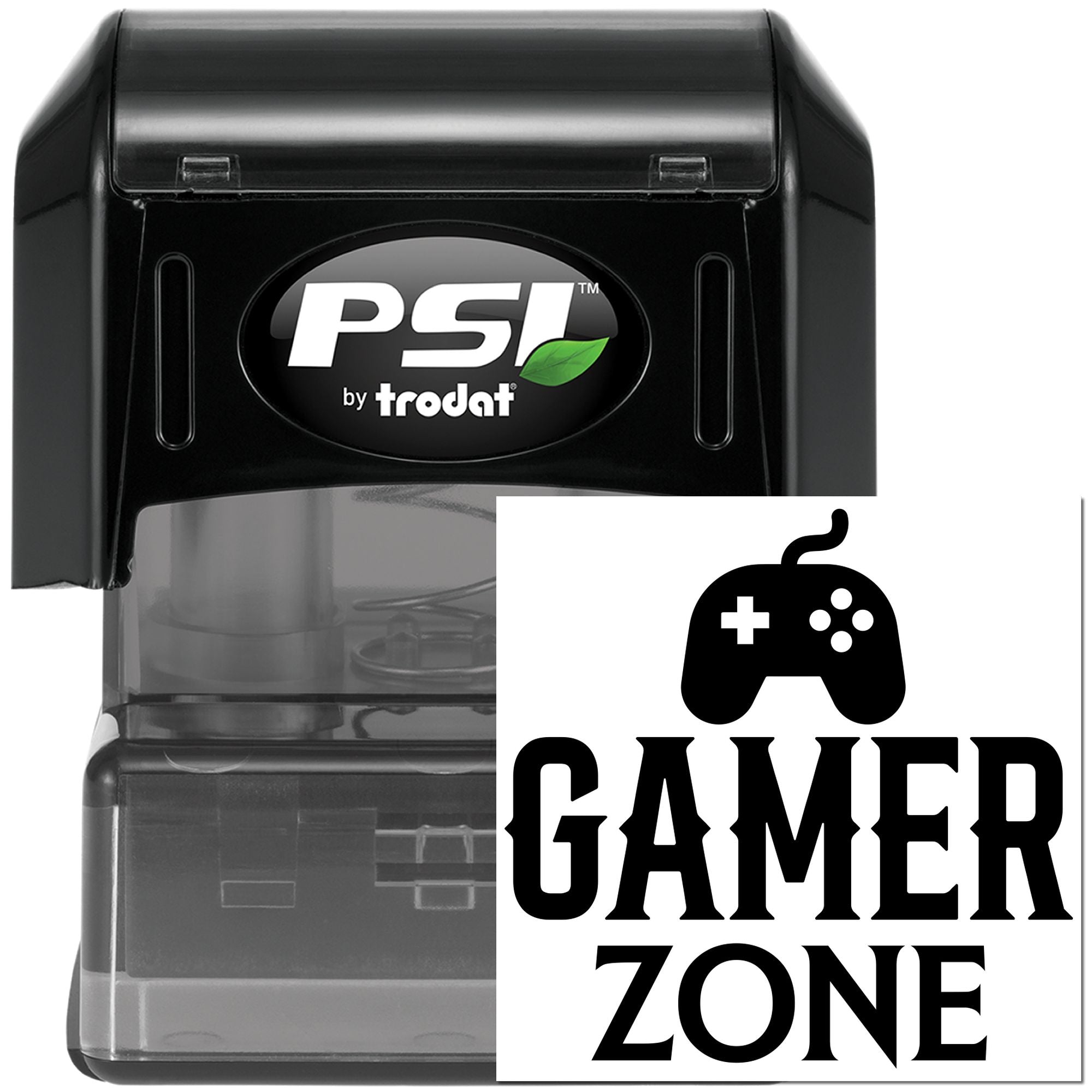 Pre-Inked Gamer Zone Logo Place Card Stamp