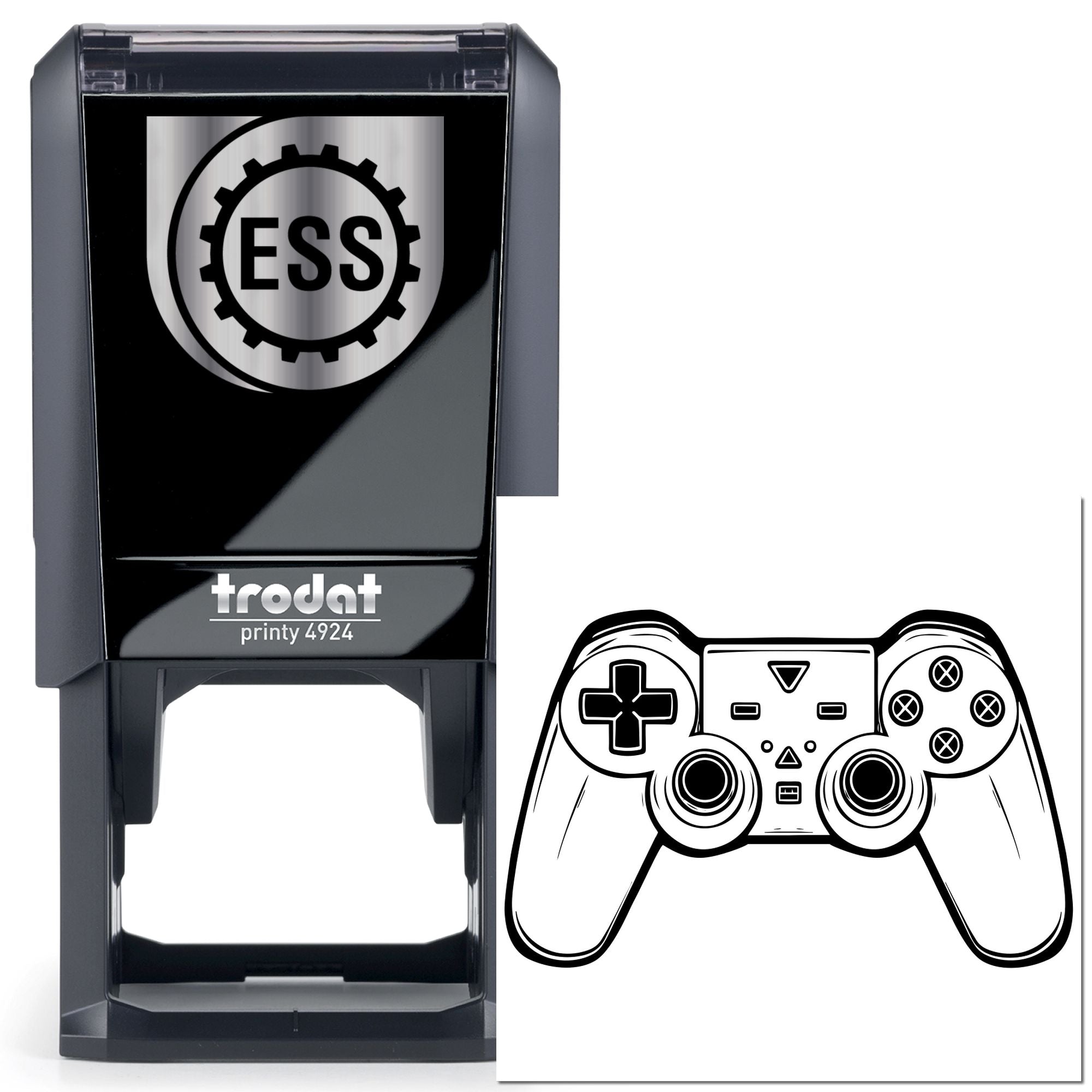 Self-Inking Game Controller Paper Craft Stamp