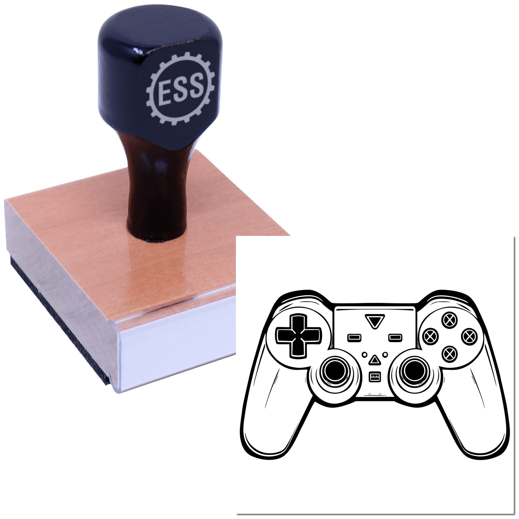 Dualshock Gaming Pad Cardmaking Rubber Stamp