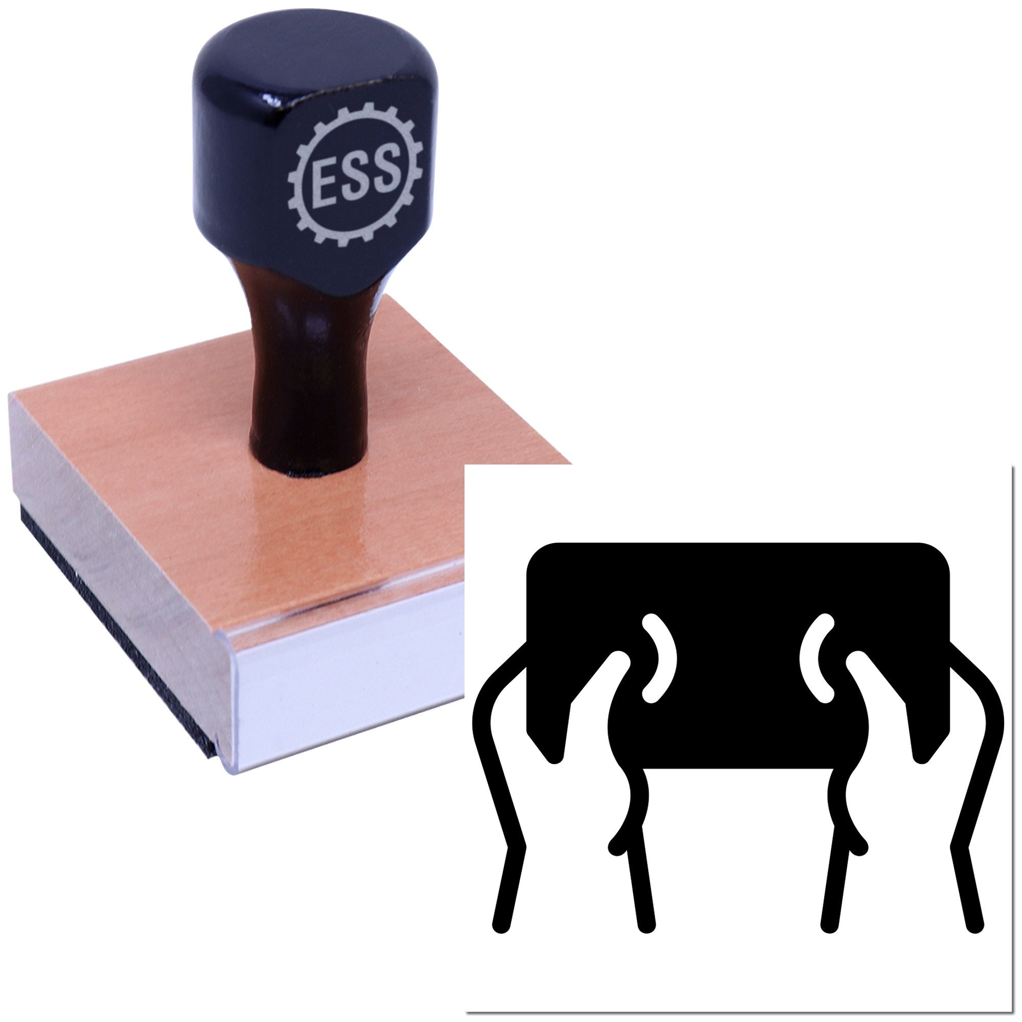 Handheld Mobile Gaming Tag Rubber Stamp