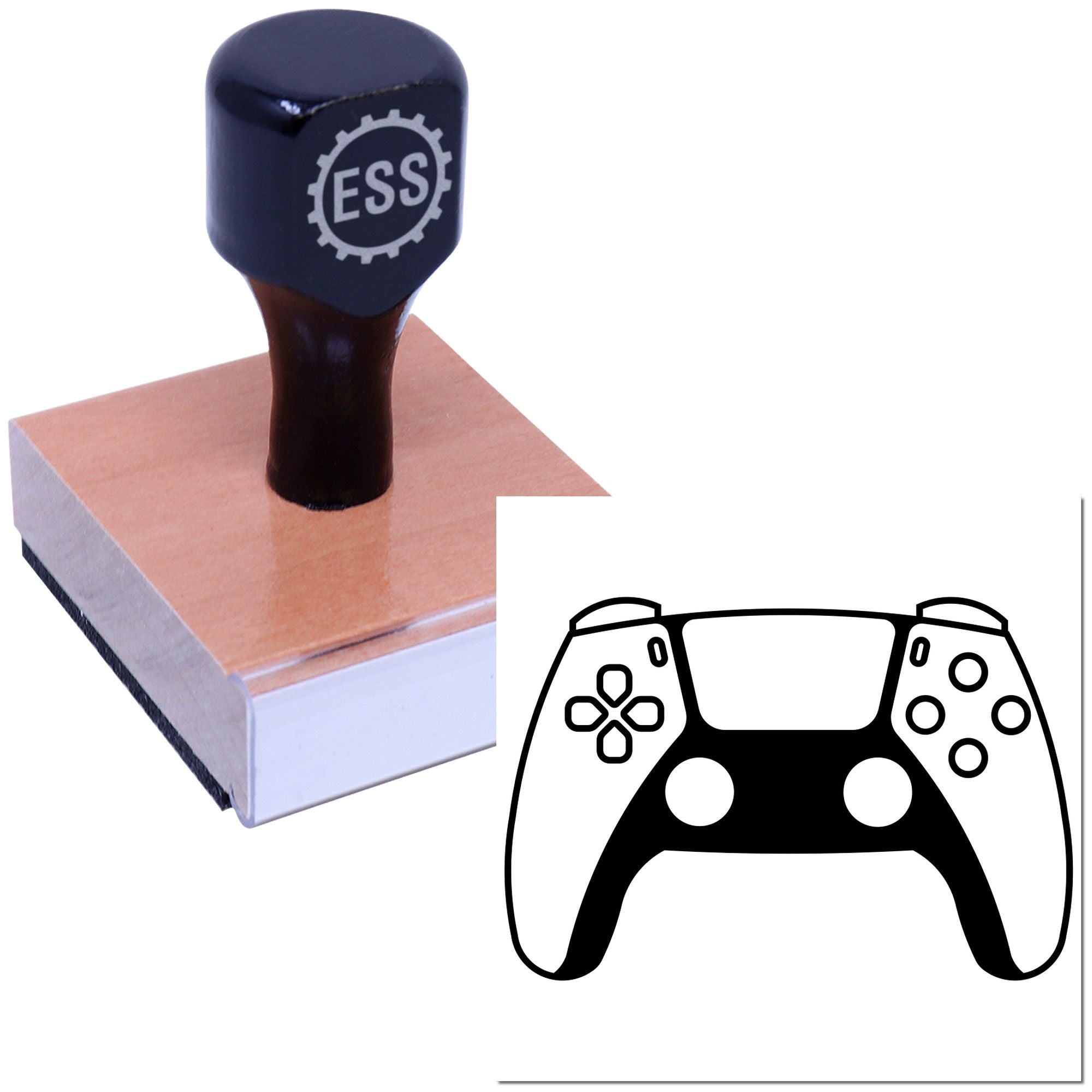 Futuristic Gaming Pad Craft Rubber Stamp