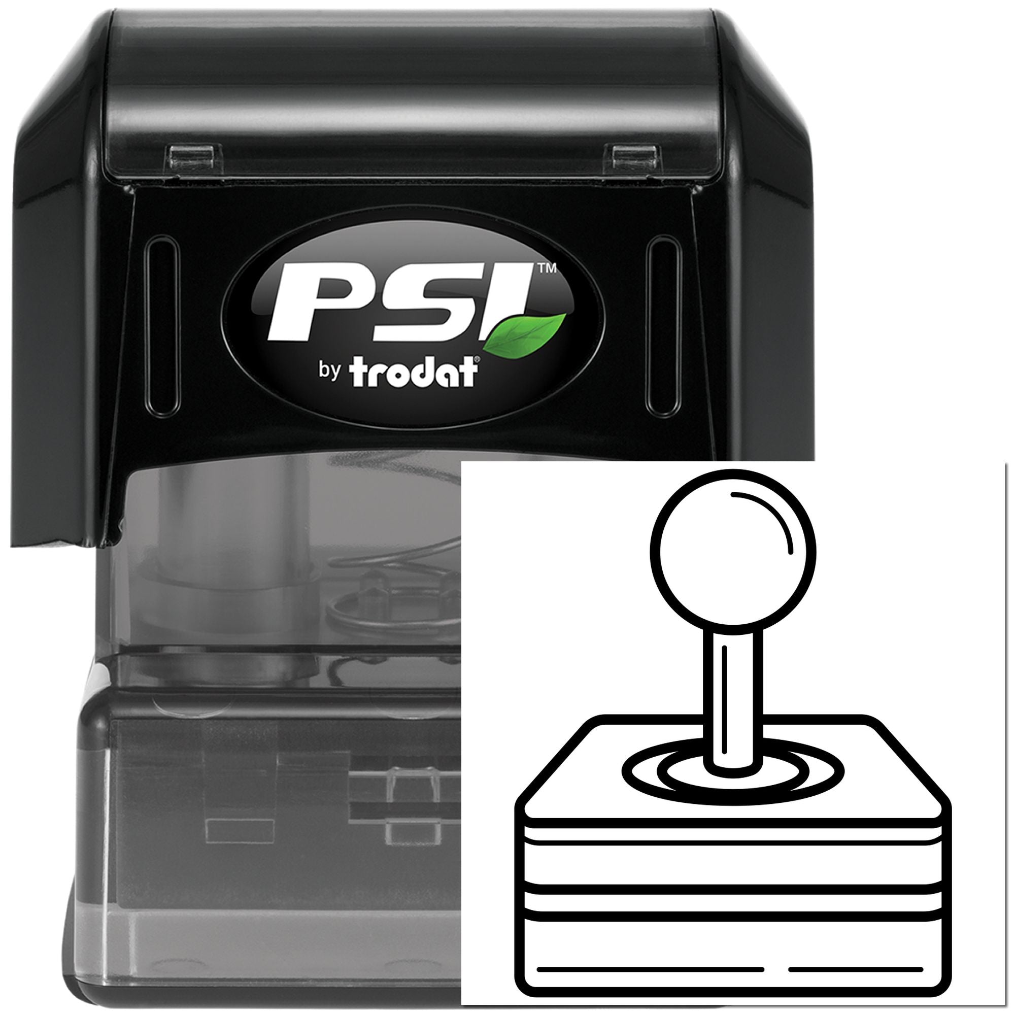 Pre-Inked Retro Gaming Joystick Place Card Stamp