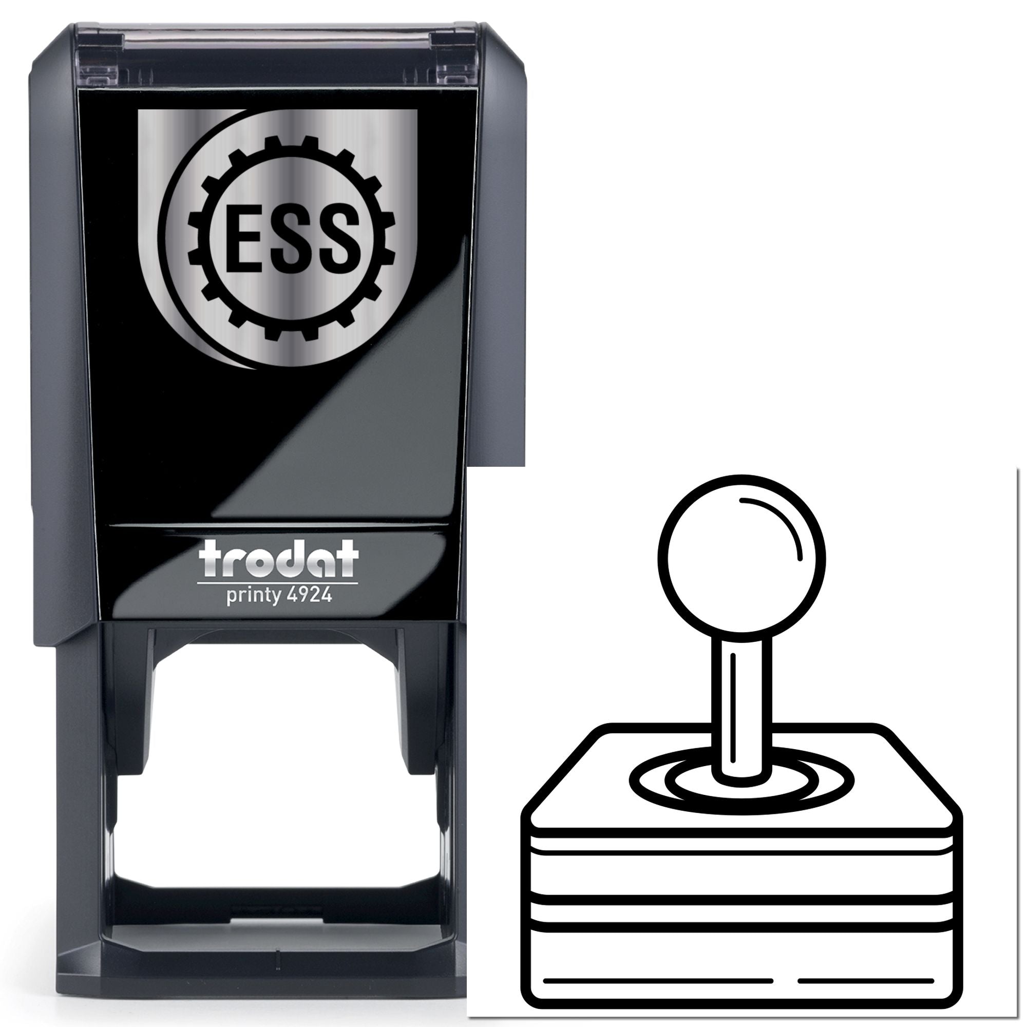 Self-Inking Arcade Joystick Craft Stamp