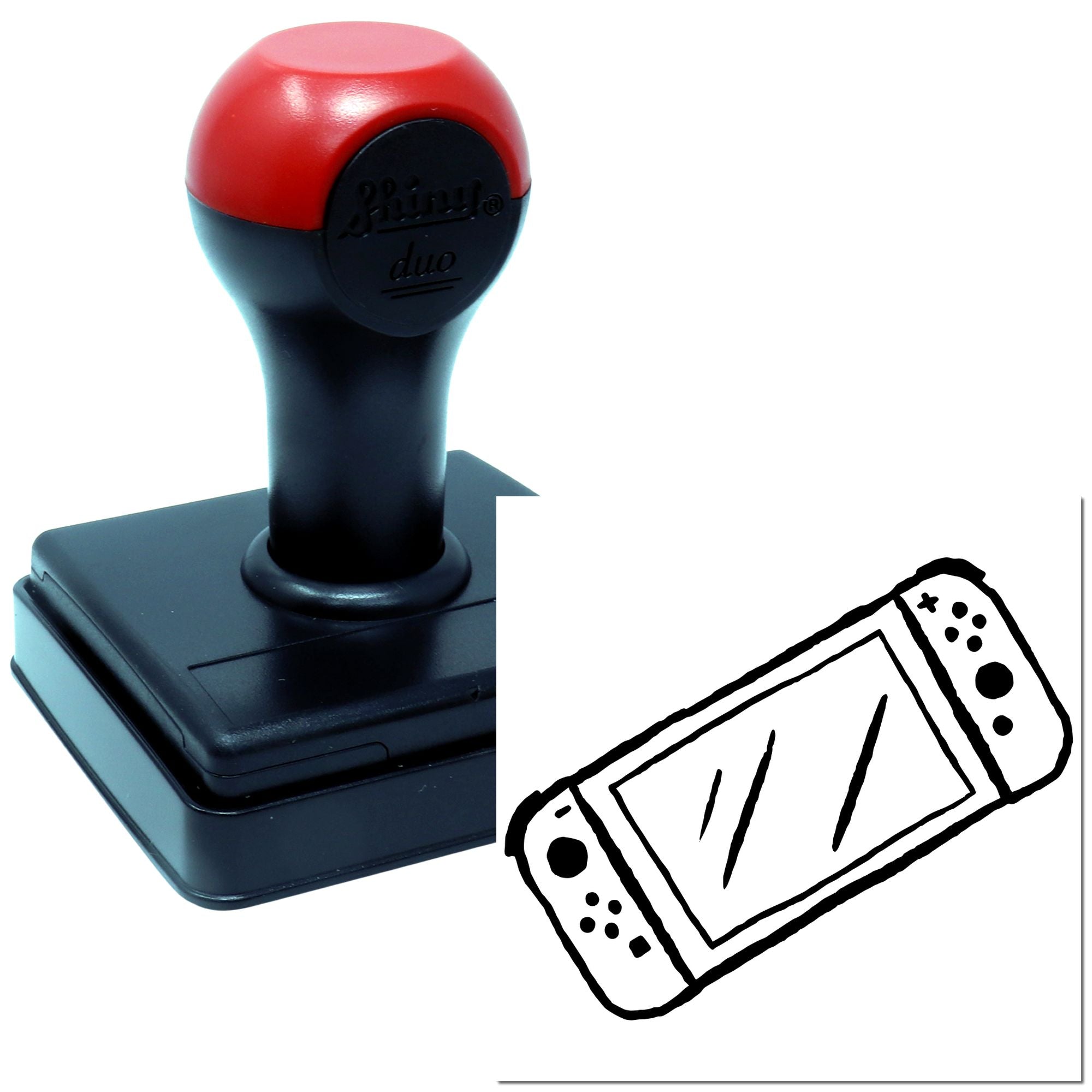 Duo Handheld Dual-Controller Portable Gaming Device Hand Stamp