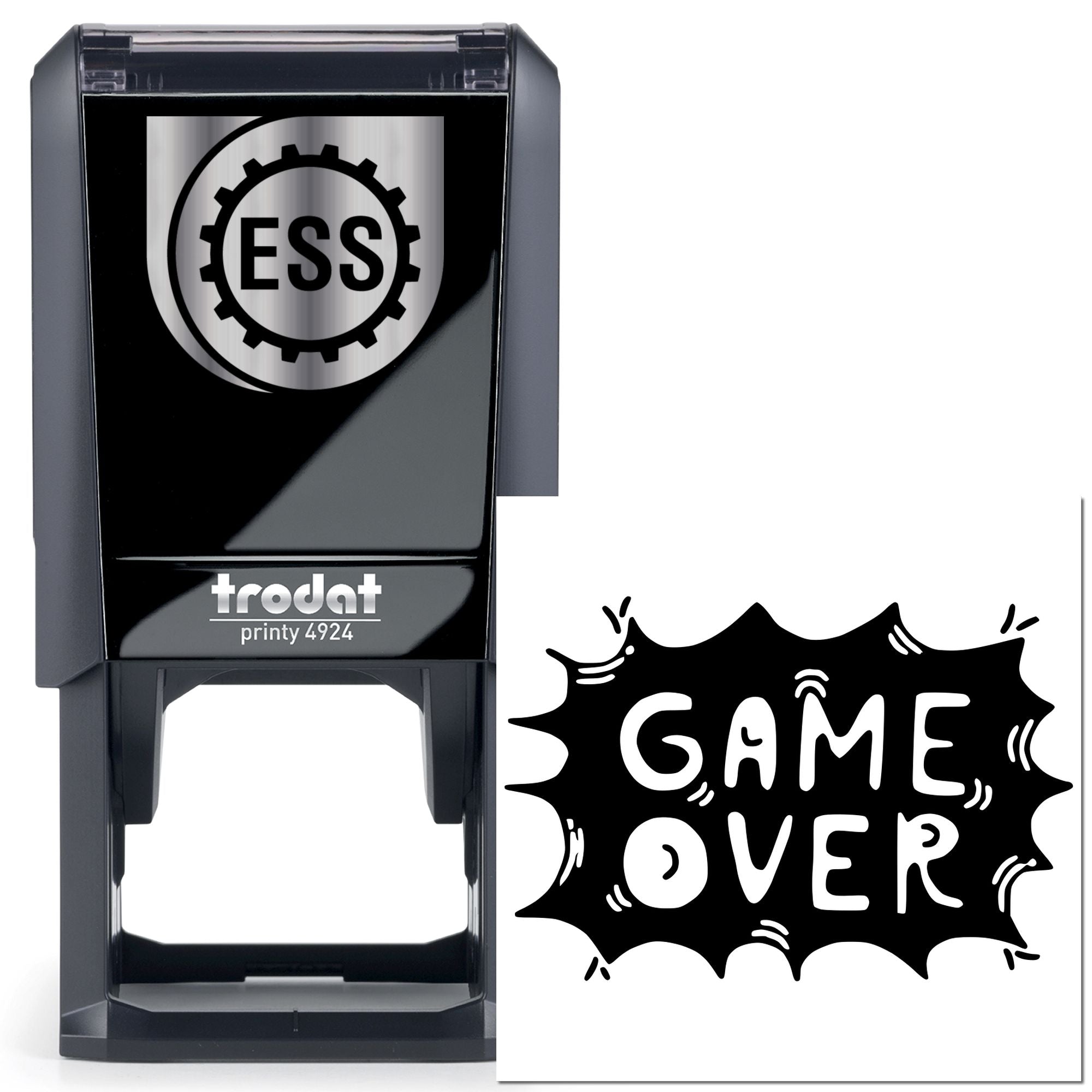 Self-Inking Game Over Crafting Stamp