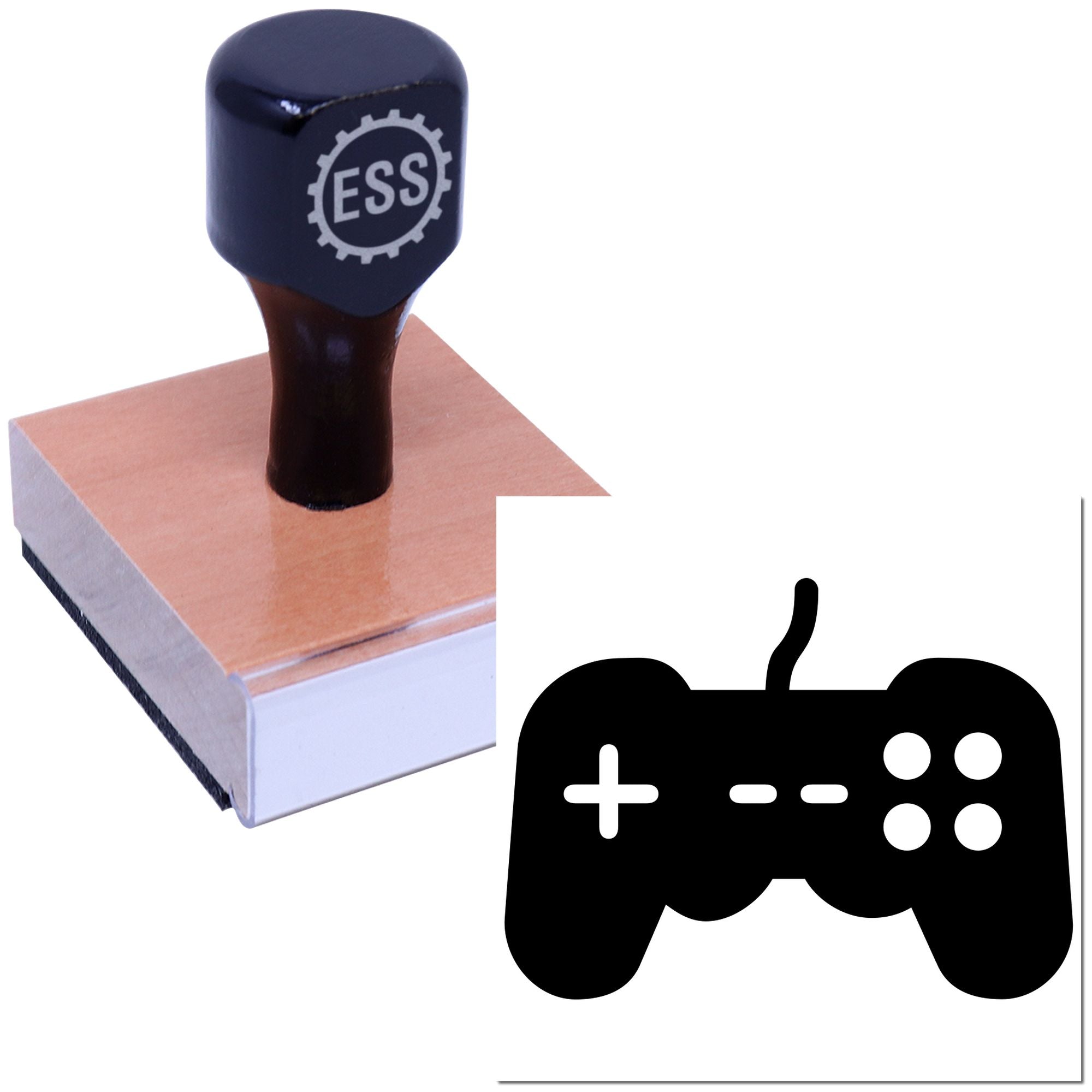Classic Game Controller Paper Craft Rubber Stamp