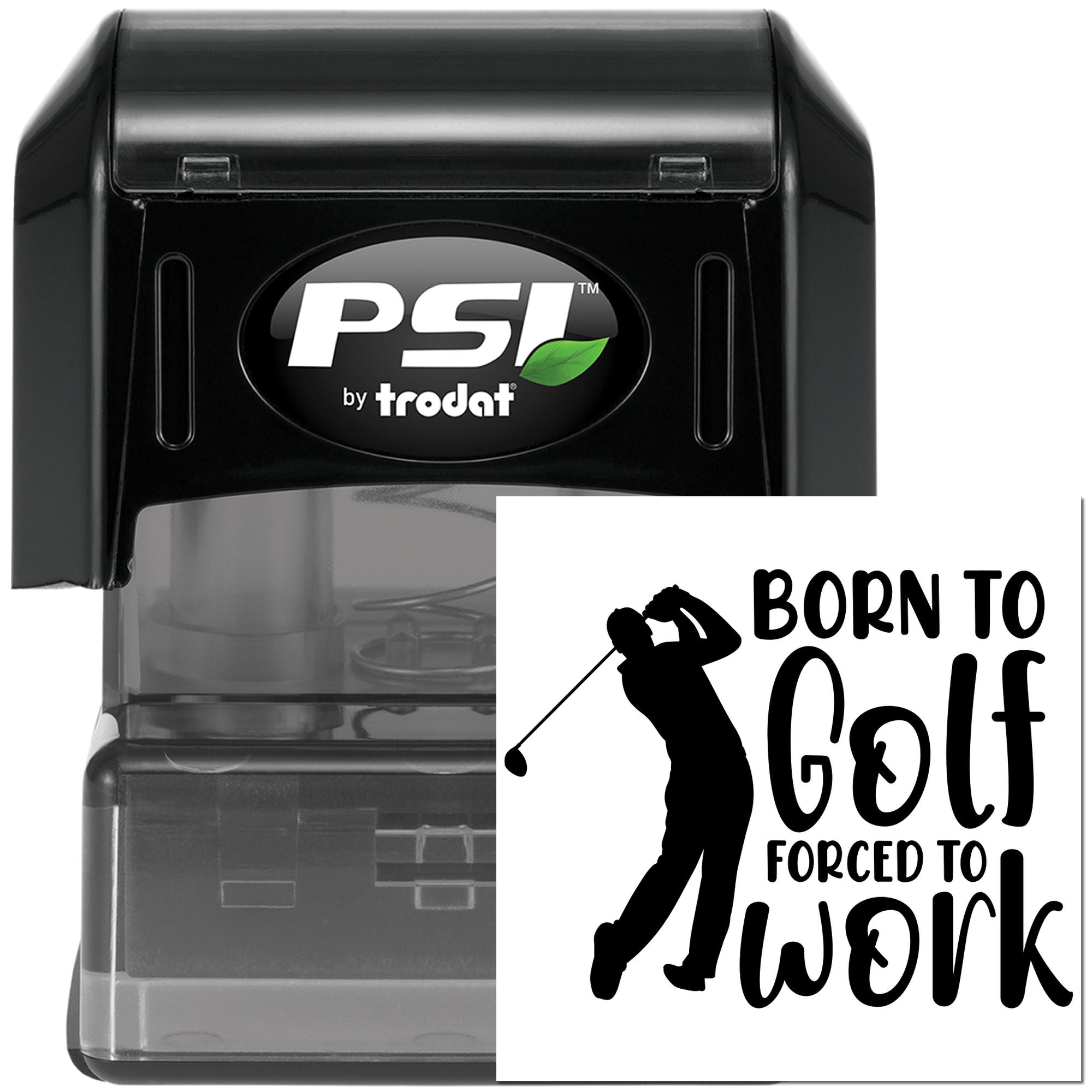 Pre-Inked Born To Golf Handcraft Stamp