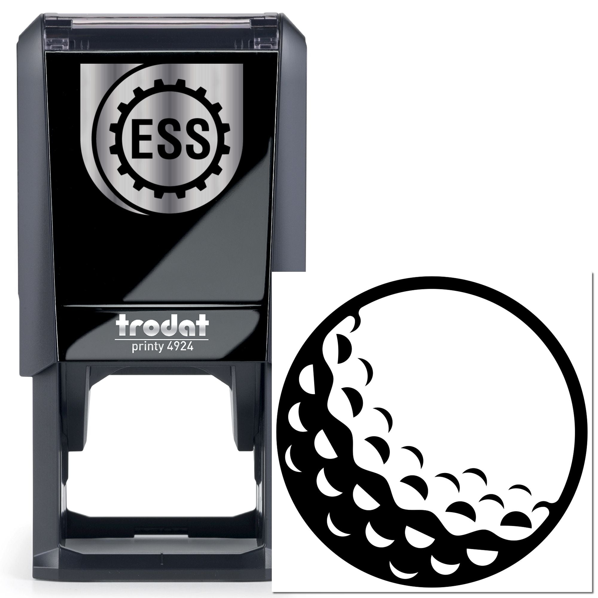 Self-Inking Crescent Wave Paper Goods Stamp