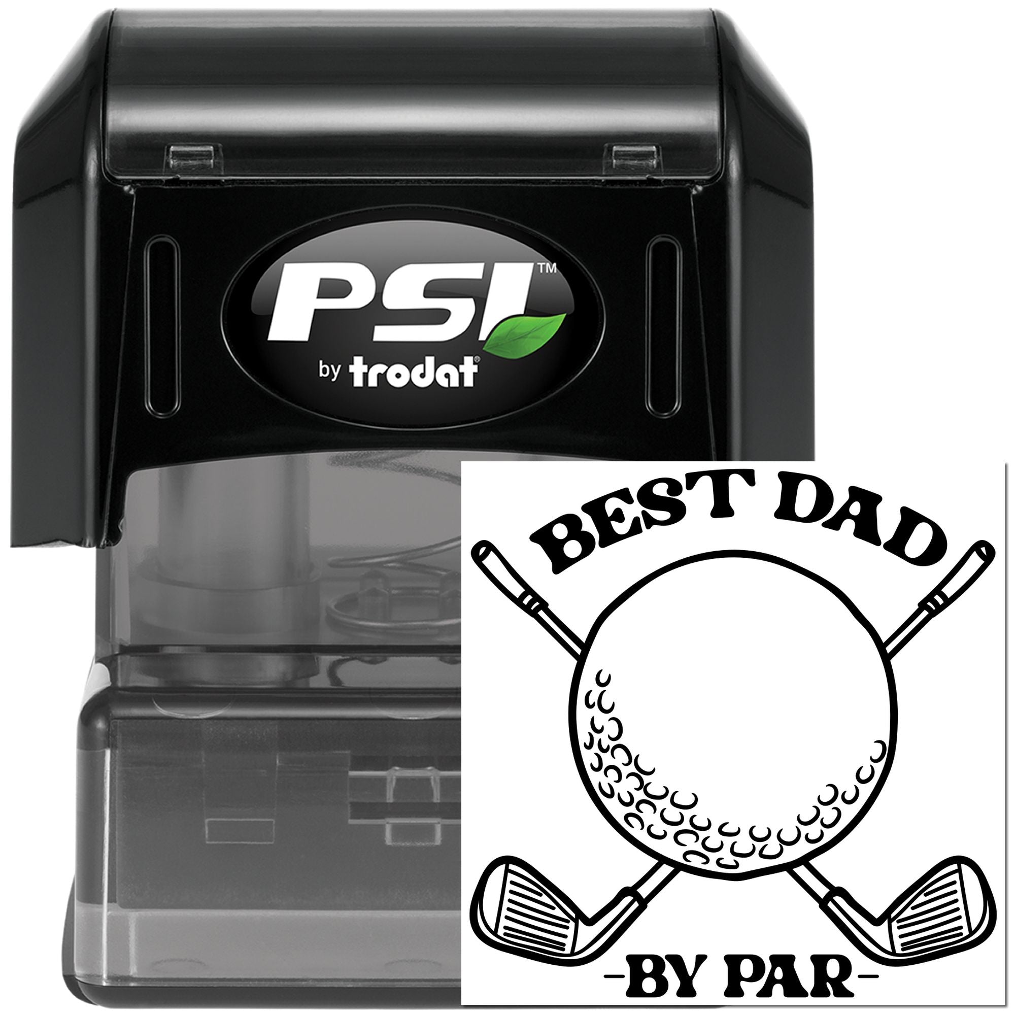 Pre-Inked Best Dad Par Paper Goods Stamp