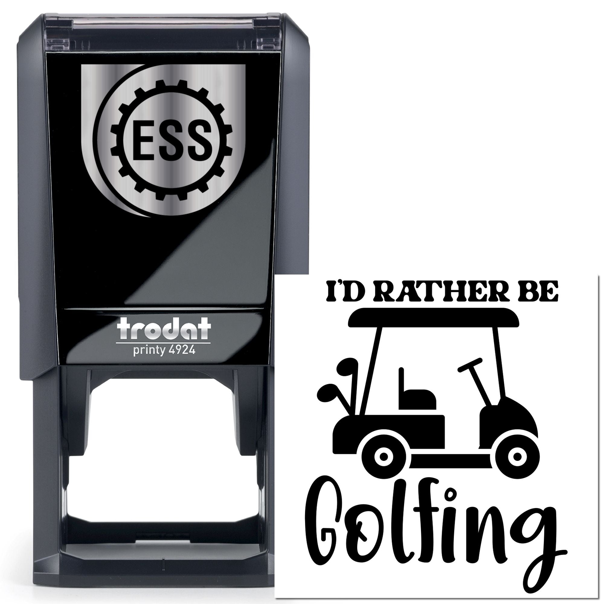 Self-Inking Golf Cart Place Card Stamp