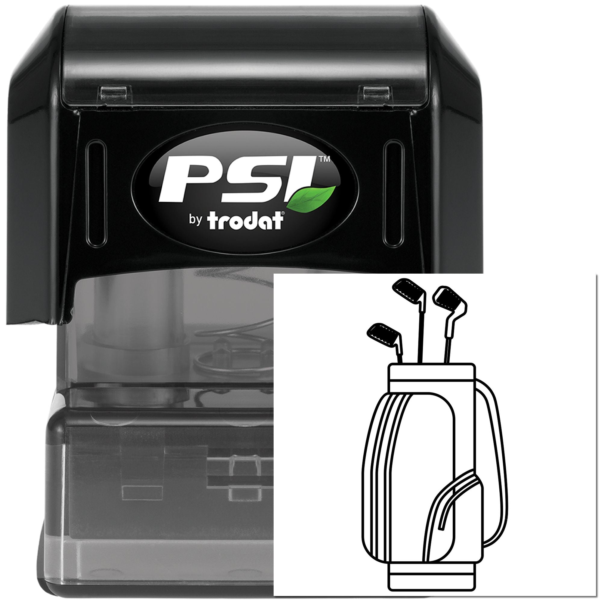 Pre-Inked Golf Club Bag Craft Stamp