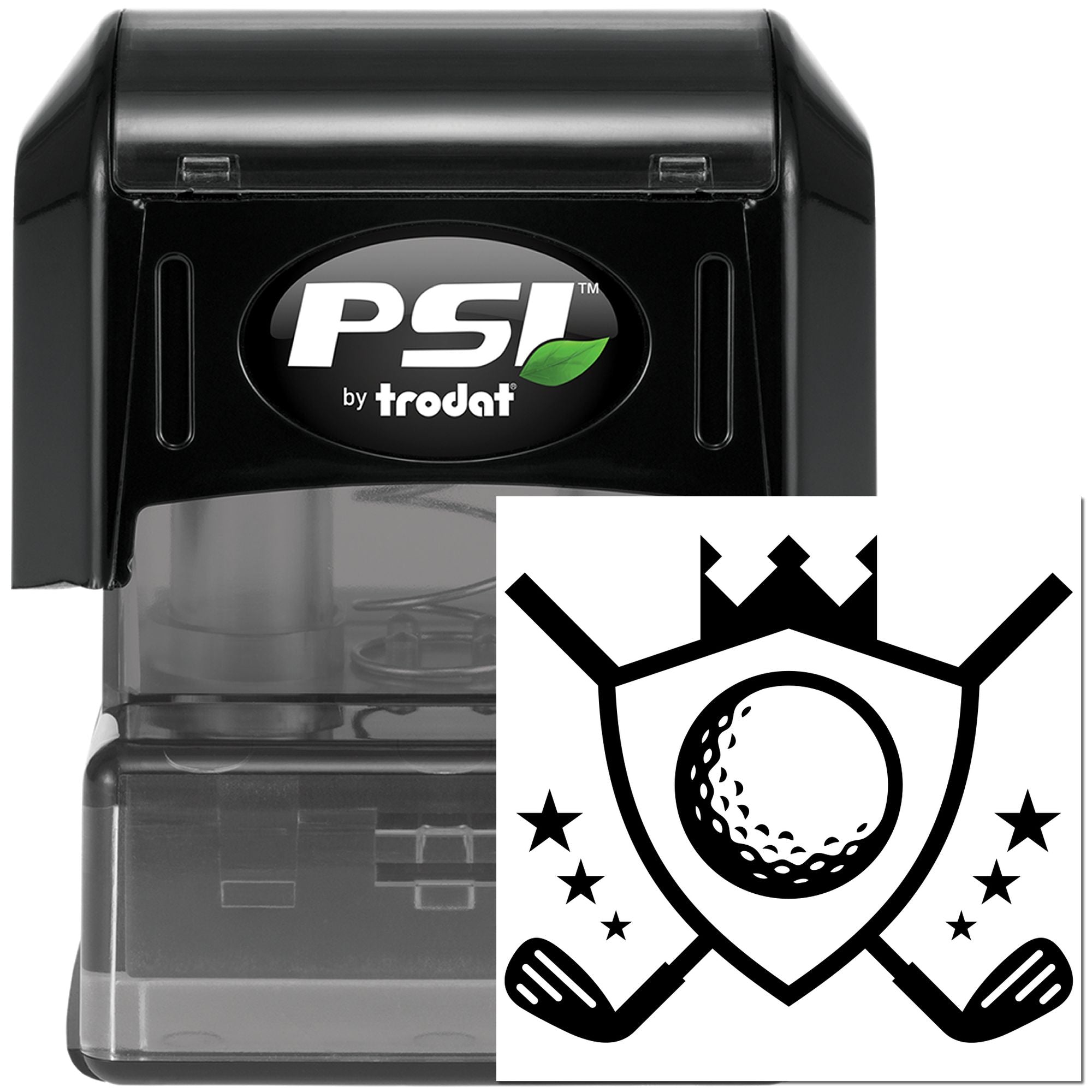 Pre-Inked Royal Golf Crest Scrapbook Stamp