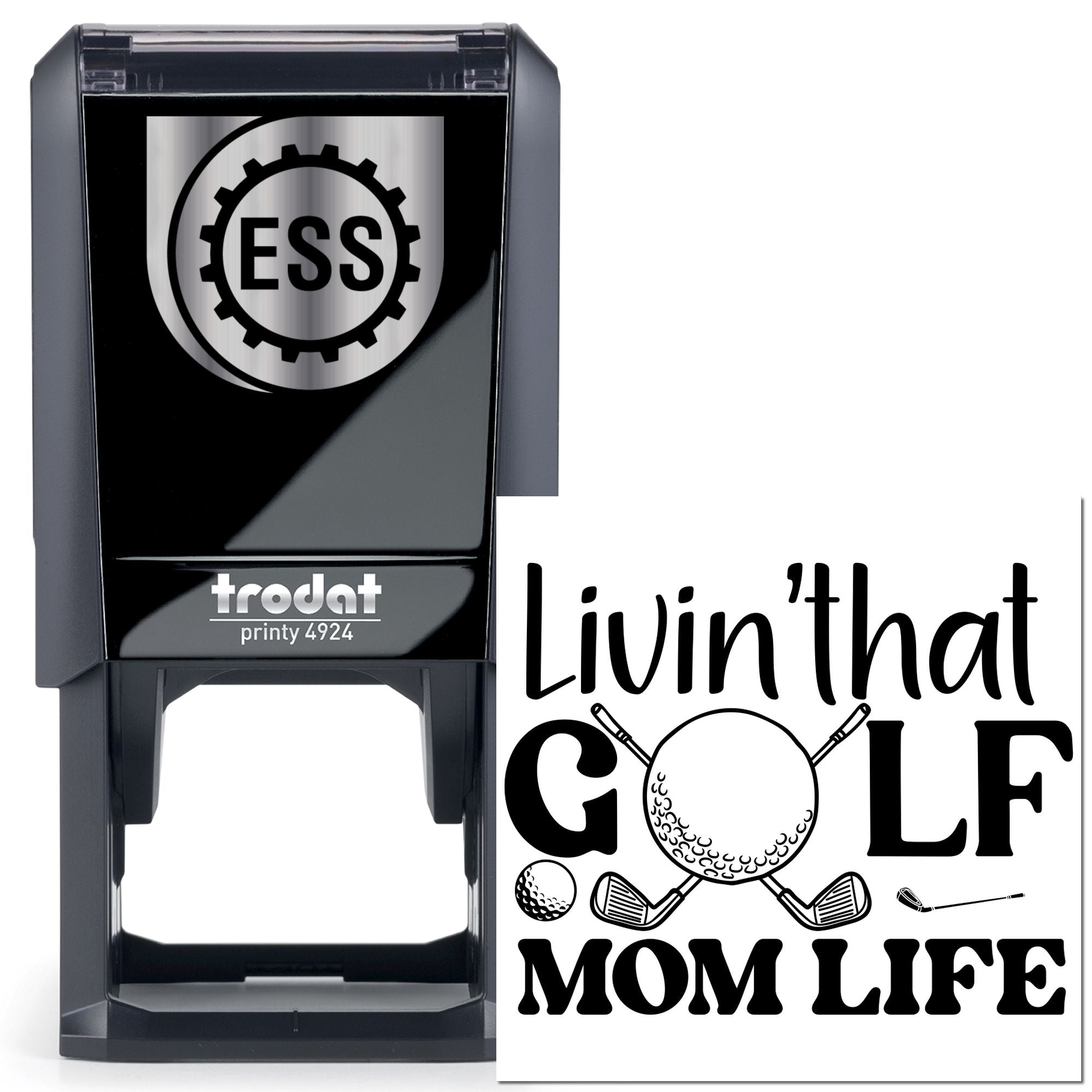 Self-Inking Golf Life Paper Craft Stamp