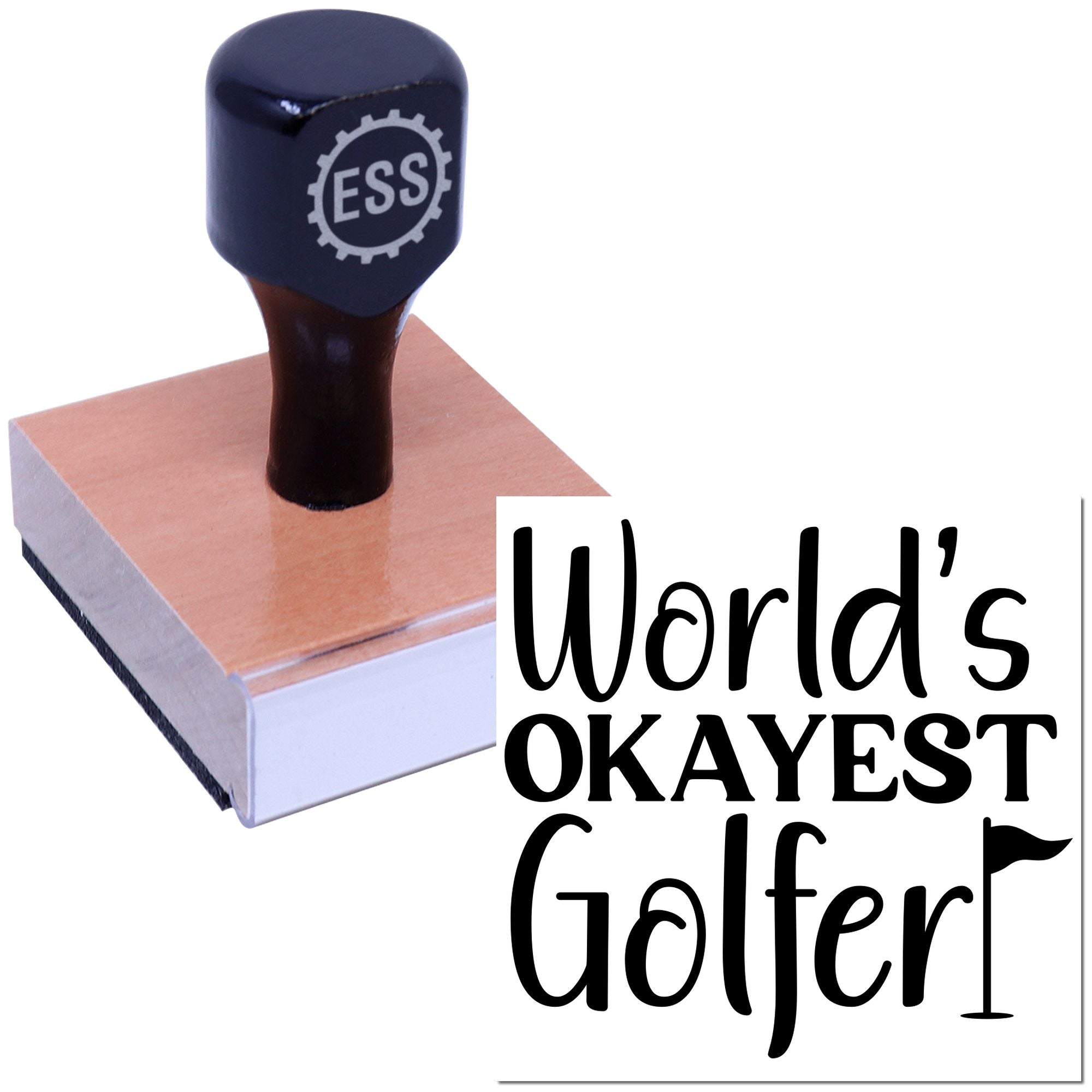 Average Golf Champion Cardmaking Rubber Stamp