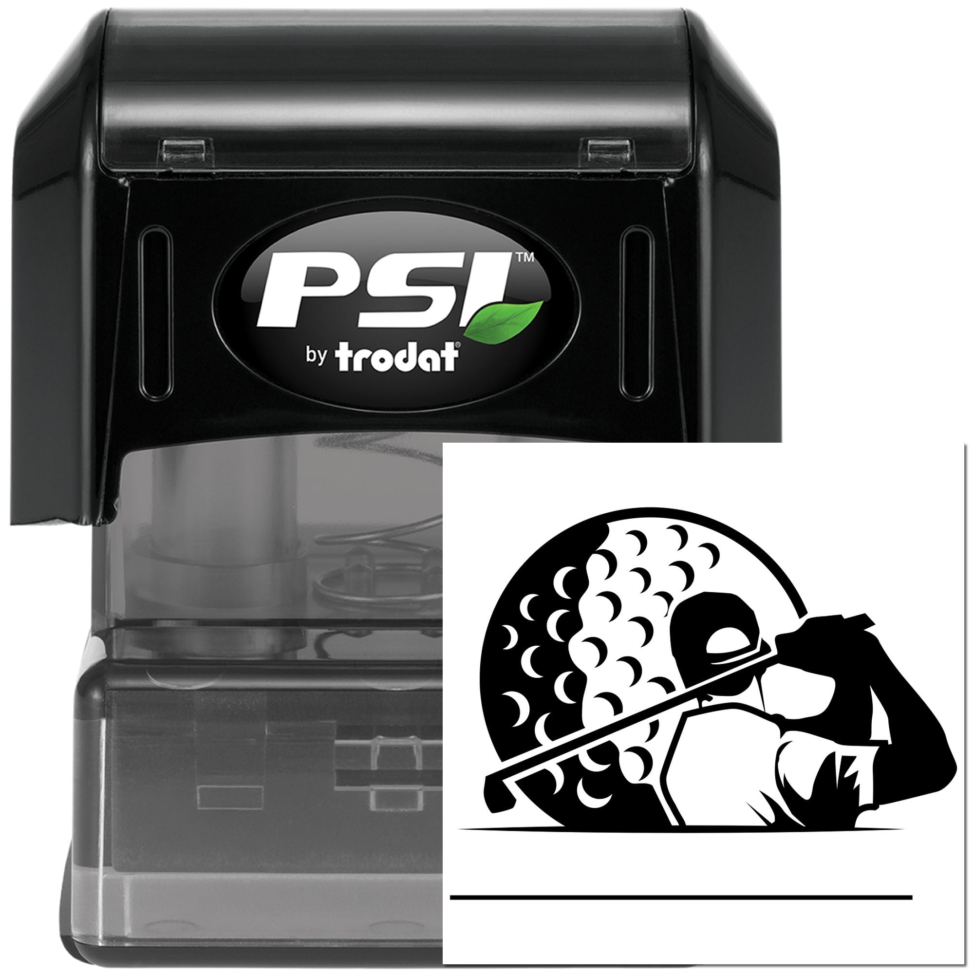 Pre-Inked Baseball Bat Swing Tag Stamp